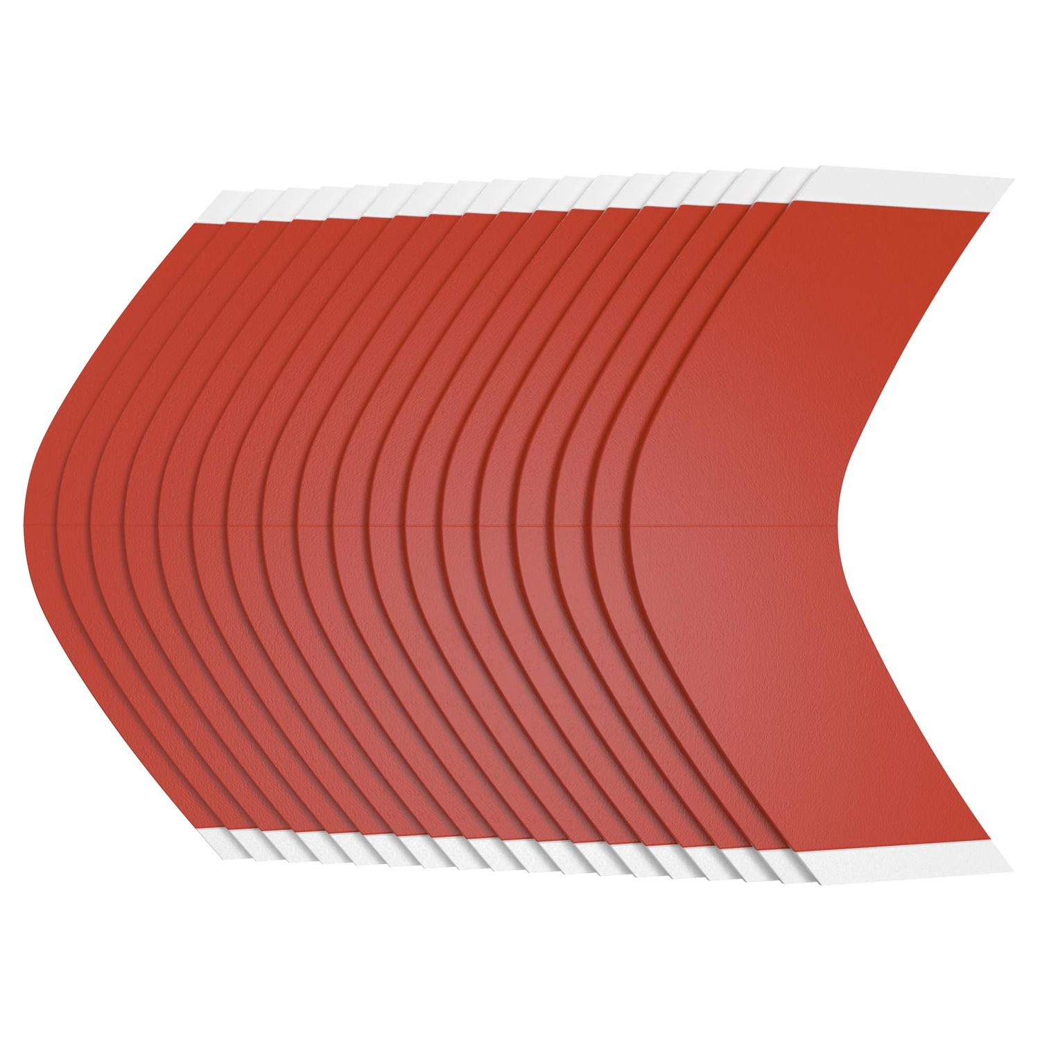 Sunshine Tape Liberty Red Hairpiece Wig Tape | Made in USA | 108 CC Curve Strips | Double Sided Adhesive Tape for Toupee Lace Front Wig Strong Hold Waterproof Contours