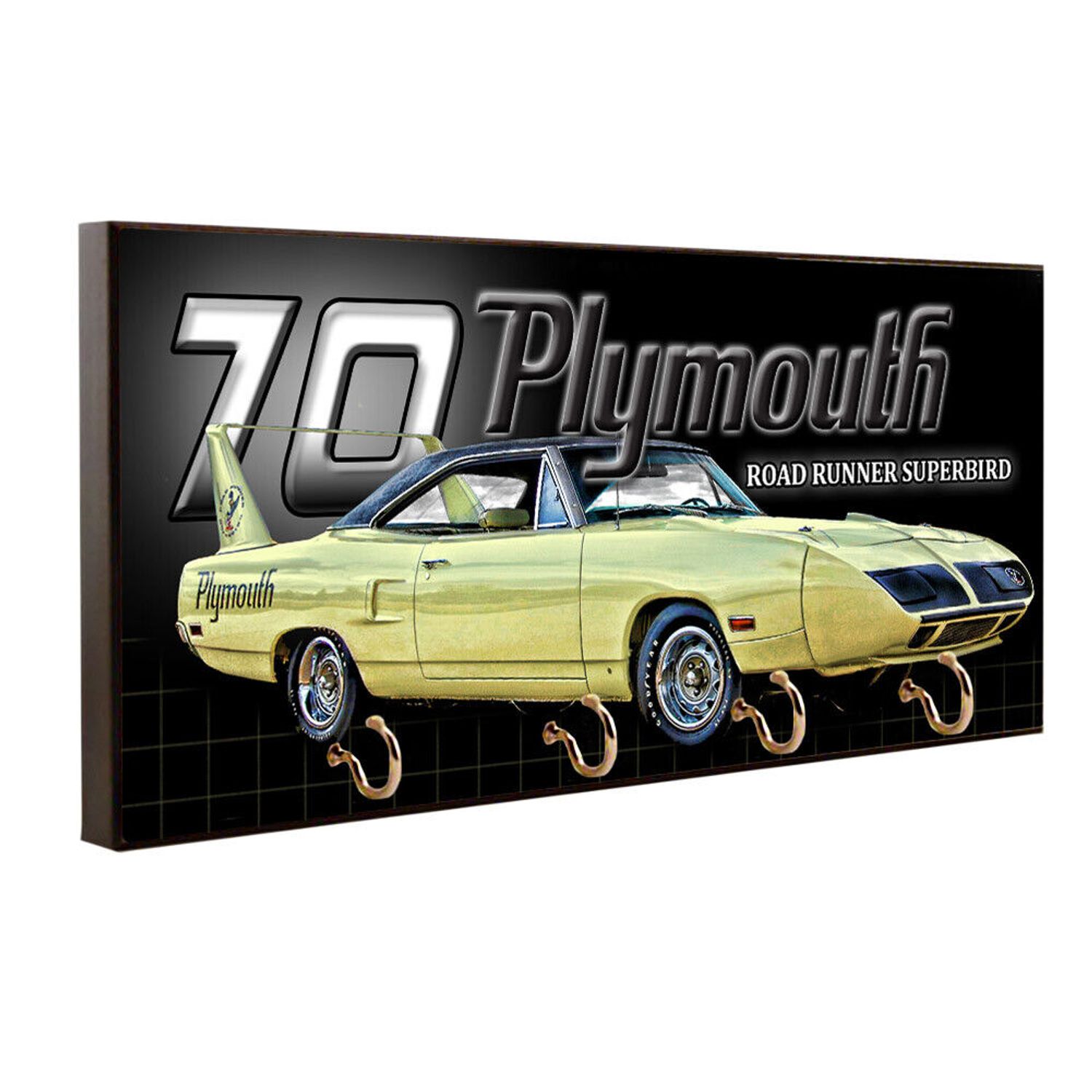 1970 Plymouth Road Runner Superbird Design Key Hanger / Pet Leash Hanger