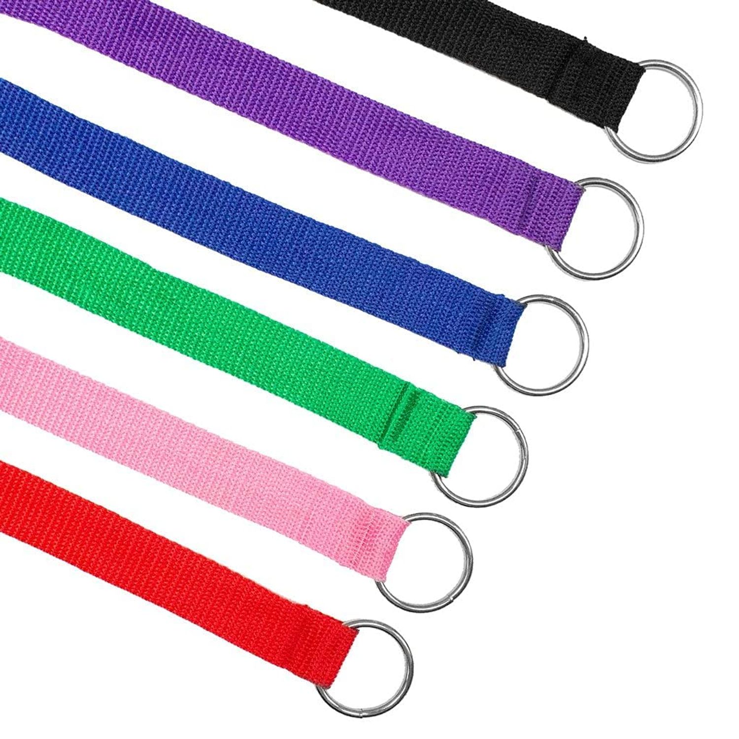 Downtown Pet Supply Slip Lead Dog Leash 12 Pack, 4' x 1/2" - Universal Dog Slip Leash with Metal O Ring - Machine Washable Dog Slip Lead for Groomers, Shelters, Rescues, Vets, or Doggy Daycares