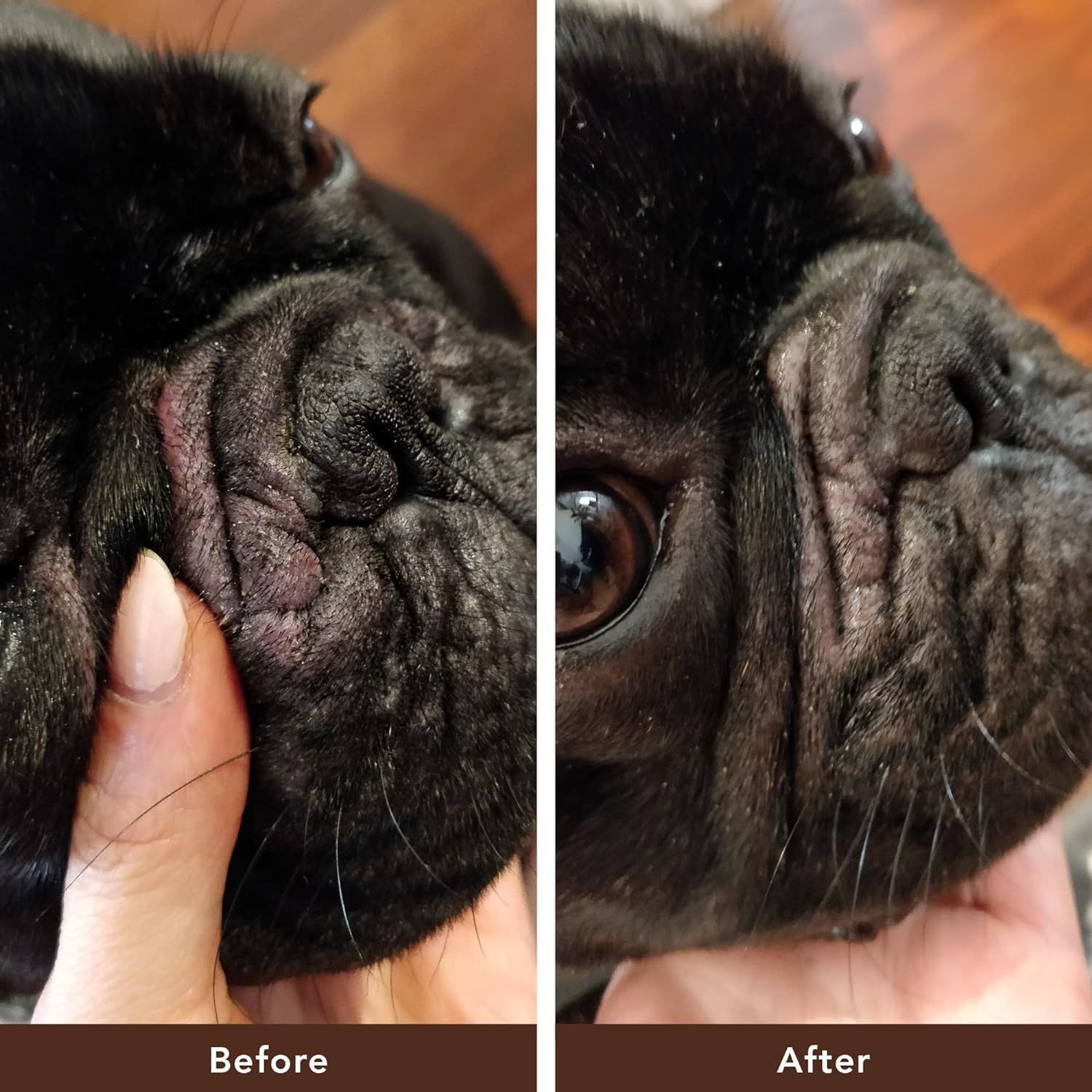 Natural Dog Company Wrinkle Balm, Travel Stick, 0.15 oz, Dog Lotion for Dry Itchy Skin, Cleans Wrinkles, Yeast Infection Treatment for Dogs, Plant Based, Frenchie Dog Accessories, Made in USA