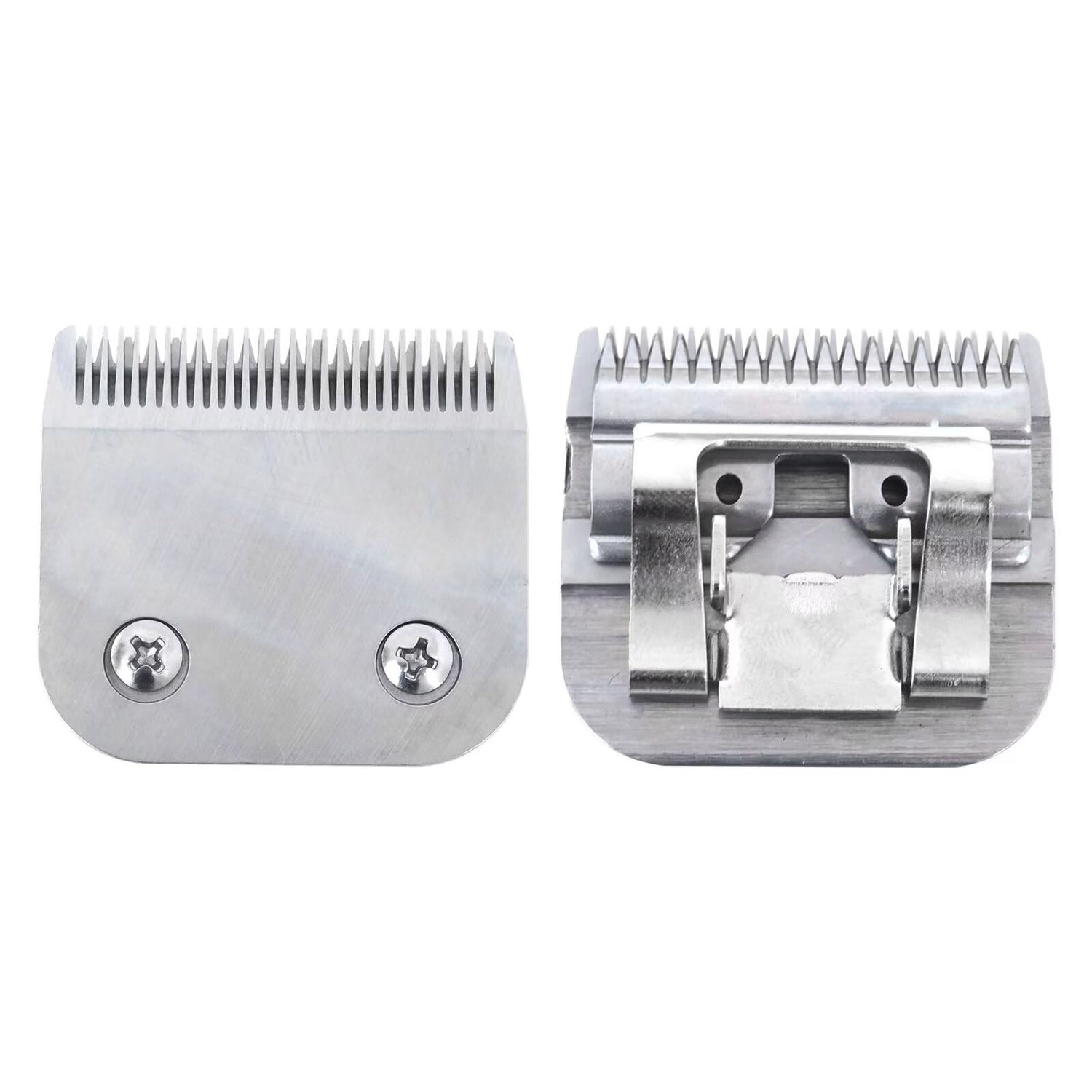 JRSHOME Upgraded Dog Grooming Blades Compatible for Andis/Wahl/Oster Dog Clippers,Detachable Ceramic Blade & Stainless Steel Blade,Size 0.5mm Cut Length