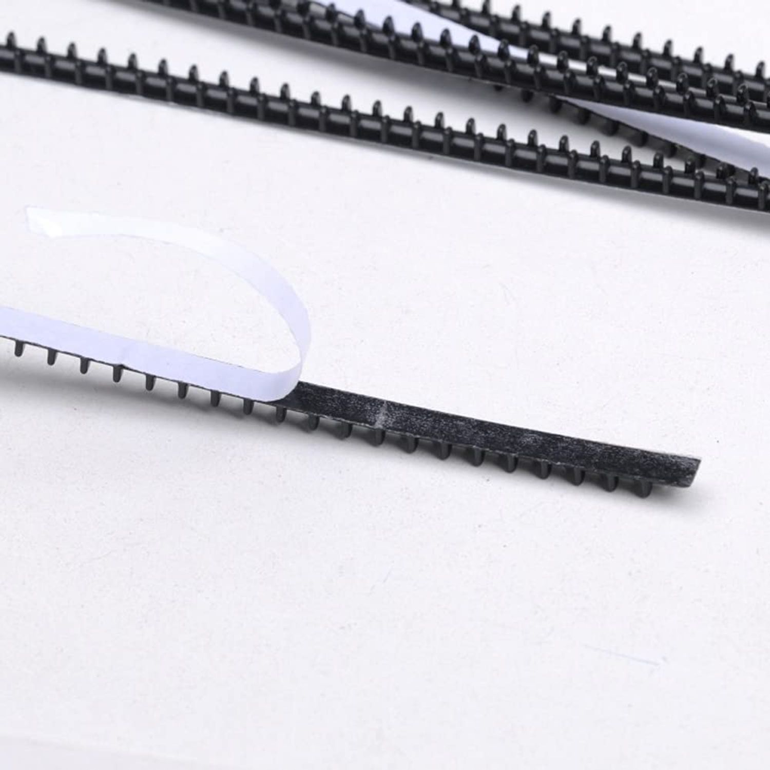 10 Pcs Anti-Slip Headband Teeth Strips Self-adhesive Hairband Teeth for DIY Hair Accessories Making, 7MM Wide