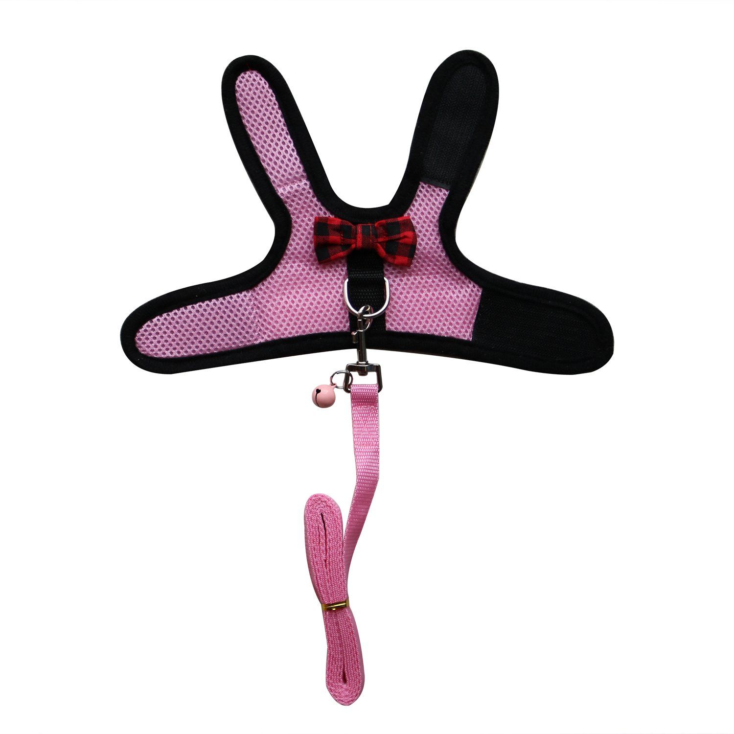 Rypet Guinea Pig Harness and Leash - Soft Mesh Small Animal Harness with Safe Bell, No Pull Comfort Padded Vest for Guinea Pigs, Ferret, Chinchilla and Similar Small Animals