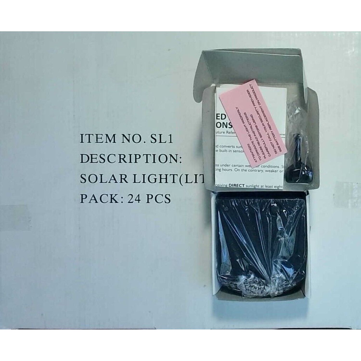LiteWatch Solar Security Sign Light SL1 (Box of 24)