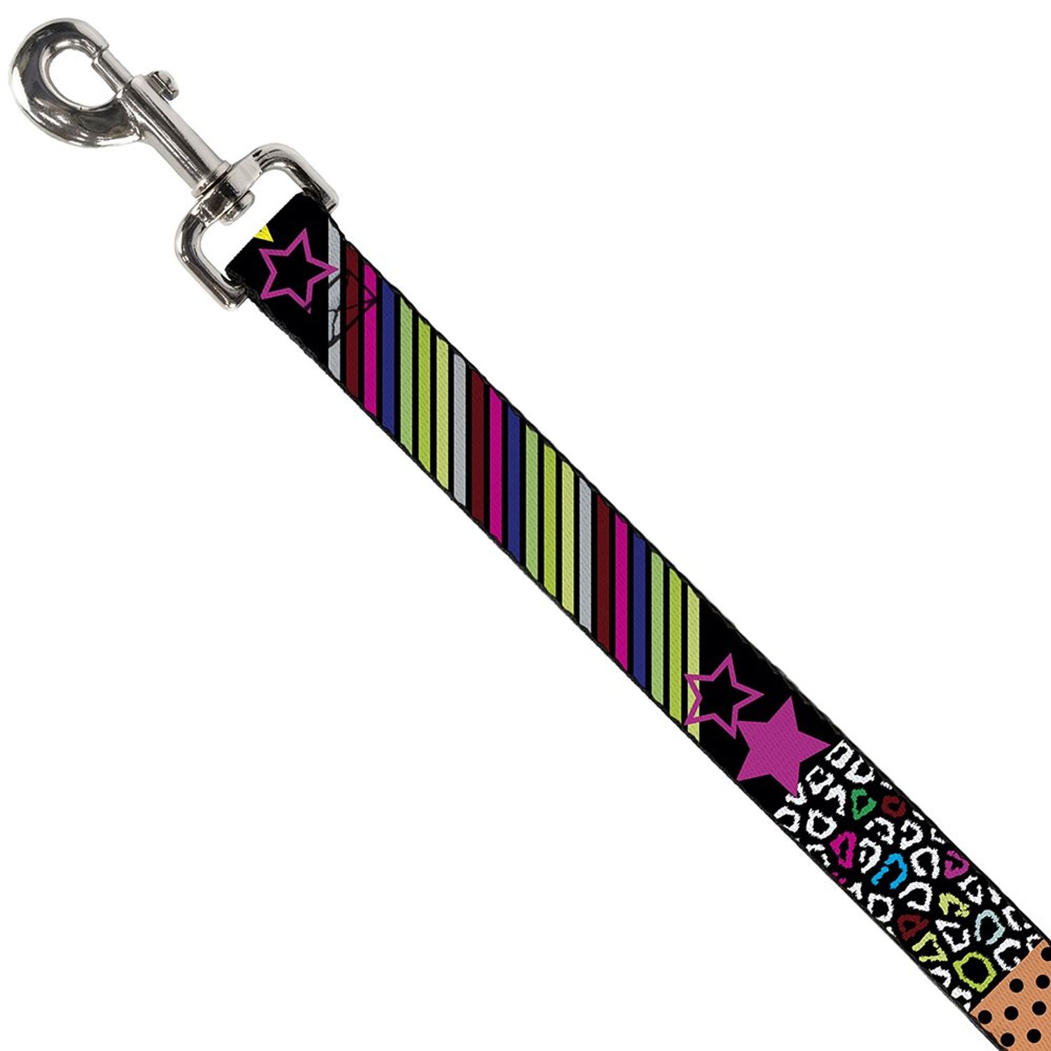 Dog Leash Animal Skins Stripes 1 4 Feet Long 1.0 Inch Wide