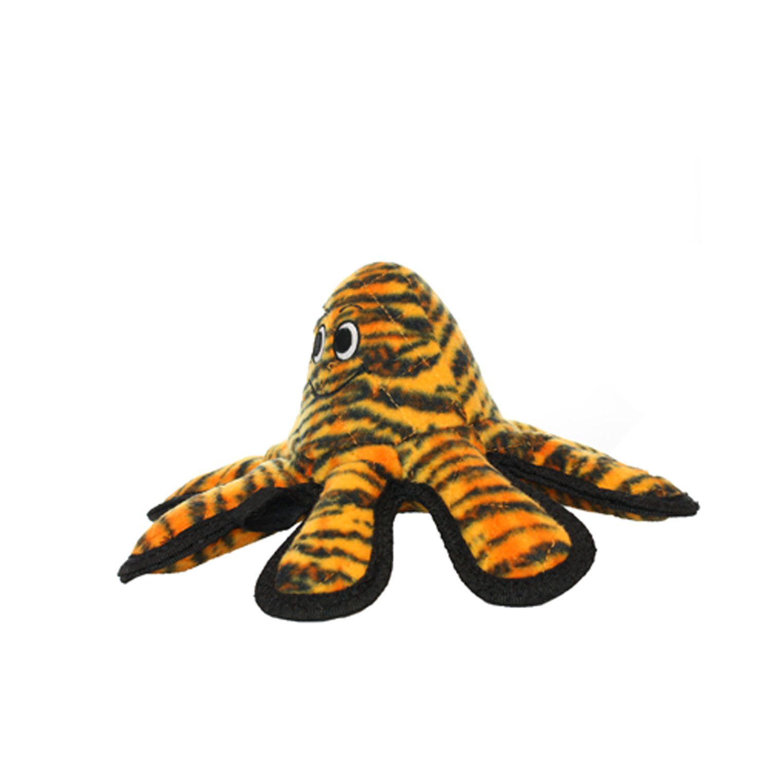 TUFFY - World's Tuffest Soft Dog Toy - MEGA Ocean Creature Octopus- Squeakers - Multiple Layers. Made Durable, Strong & Tough. Interactive Play (Tug, Toss & Fetch). Machine Washable & Floats (Small)