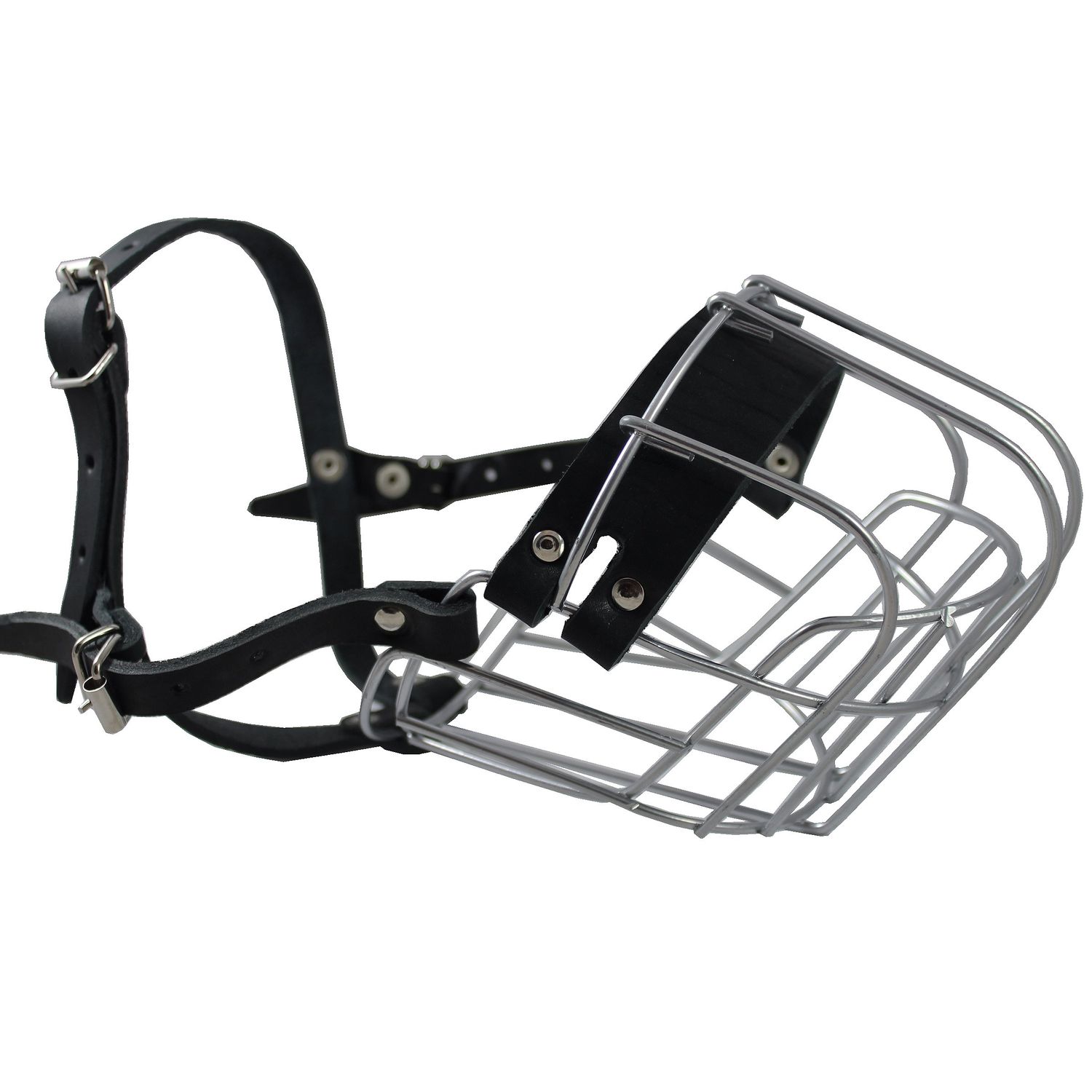 Dogs My Love Metal Wire Basket Dog Muzzle Rottweiler. Circumference 15", Length 4.75"