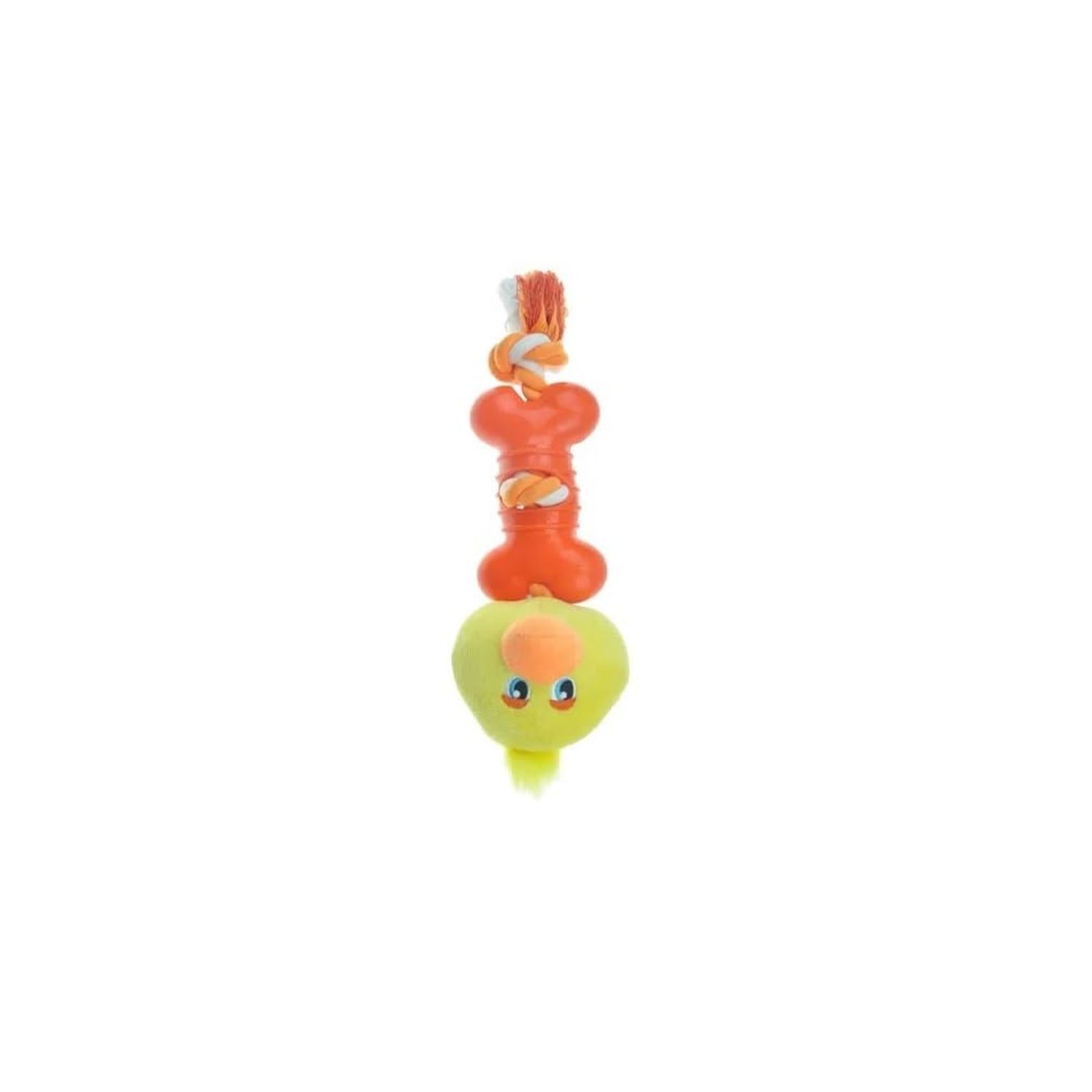 MPP Cute Barnyard Dog Toys Knotted Rope Bone Tug Choose Cow Duck Pig or All 3 10.5" (Pig)