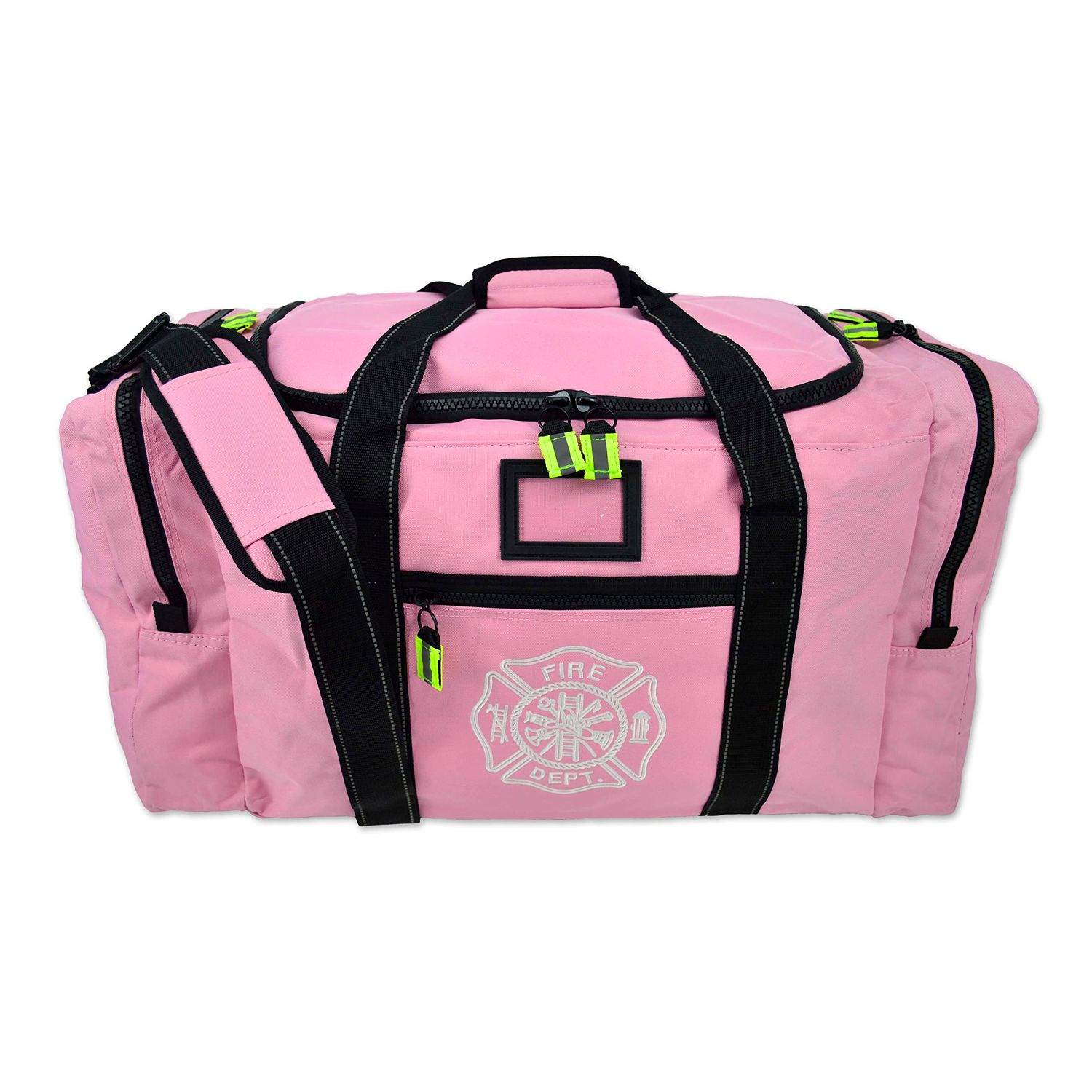 Lightning X Value Firefighter Turnout Gear Bag w/Maltese Cross and Custom Embroidered Name - PINK