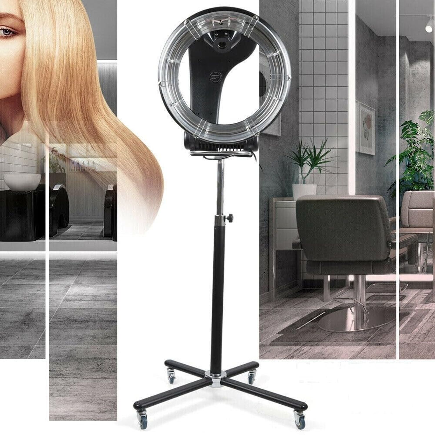 1300W Professional Orbiting Infrared Stand Hair Dryer Color Processor Salon Orbiting Infrared Hair Dryer Standing Professional Salon Hair Dryer Spa Color Processor