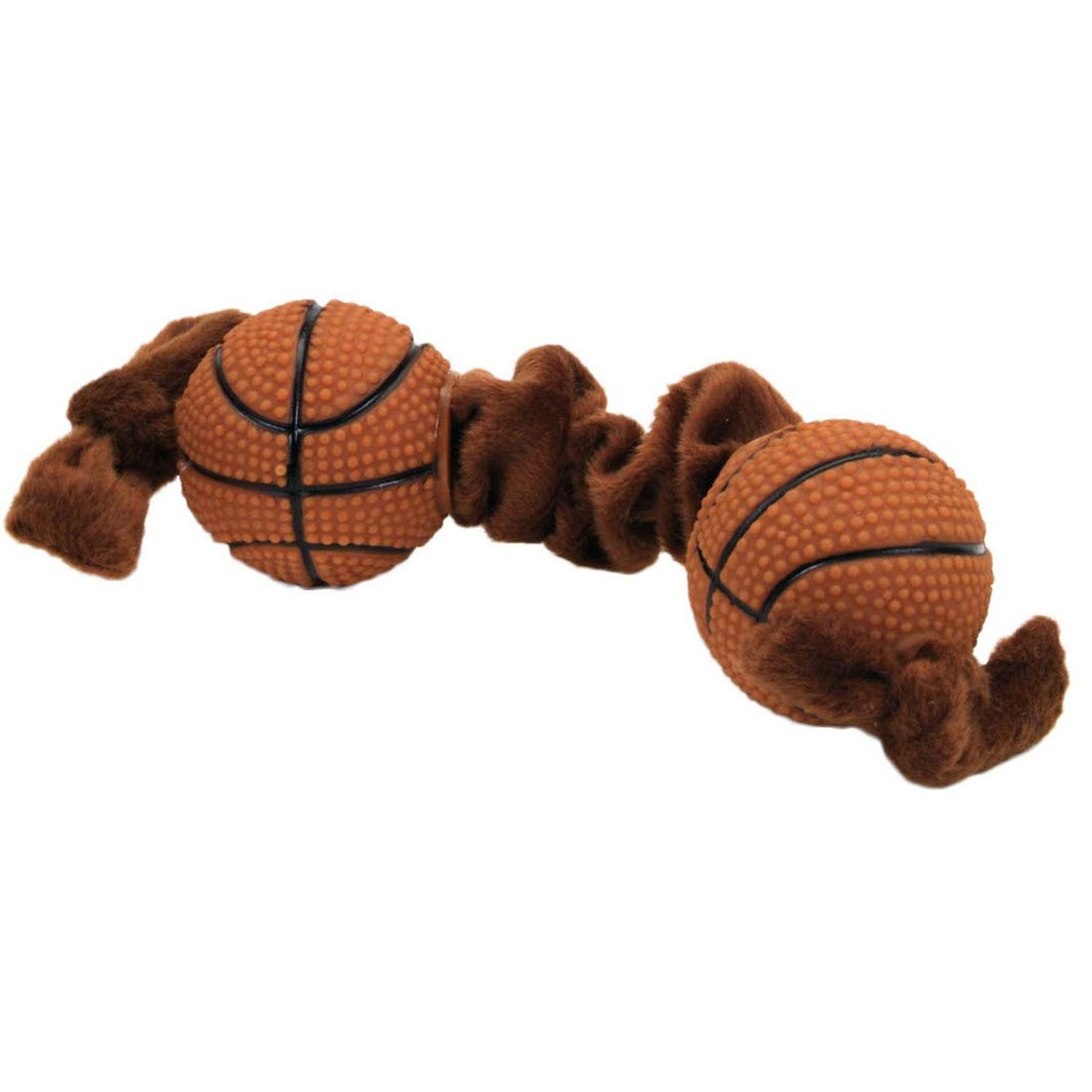 Coastal Pet Li'l Pals Plush and Vinyl Dog Toy 8" Basketball Tug (1-Unit)