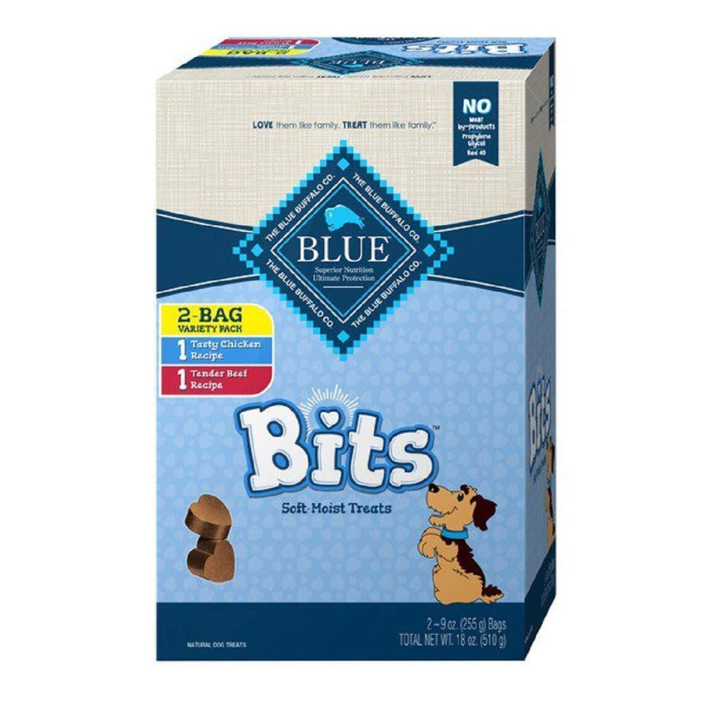 Blue Buffalo Blue Bits Natural Soft-Moist Training Dog Treats Variety Pack 2