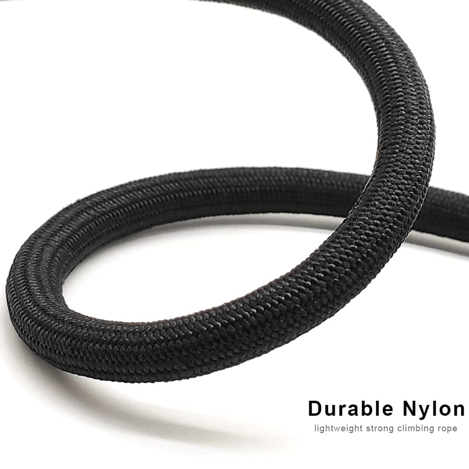 BTINESFUL Slip Lead Dog Leash, Strong Nylon Rope , 1/4 & 1/2 inch Diam Dog Training Lead for Small Medium Large Dogs (1/4" * 7 FT, Black)
