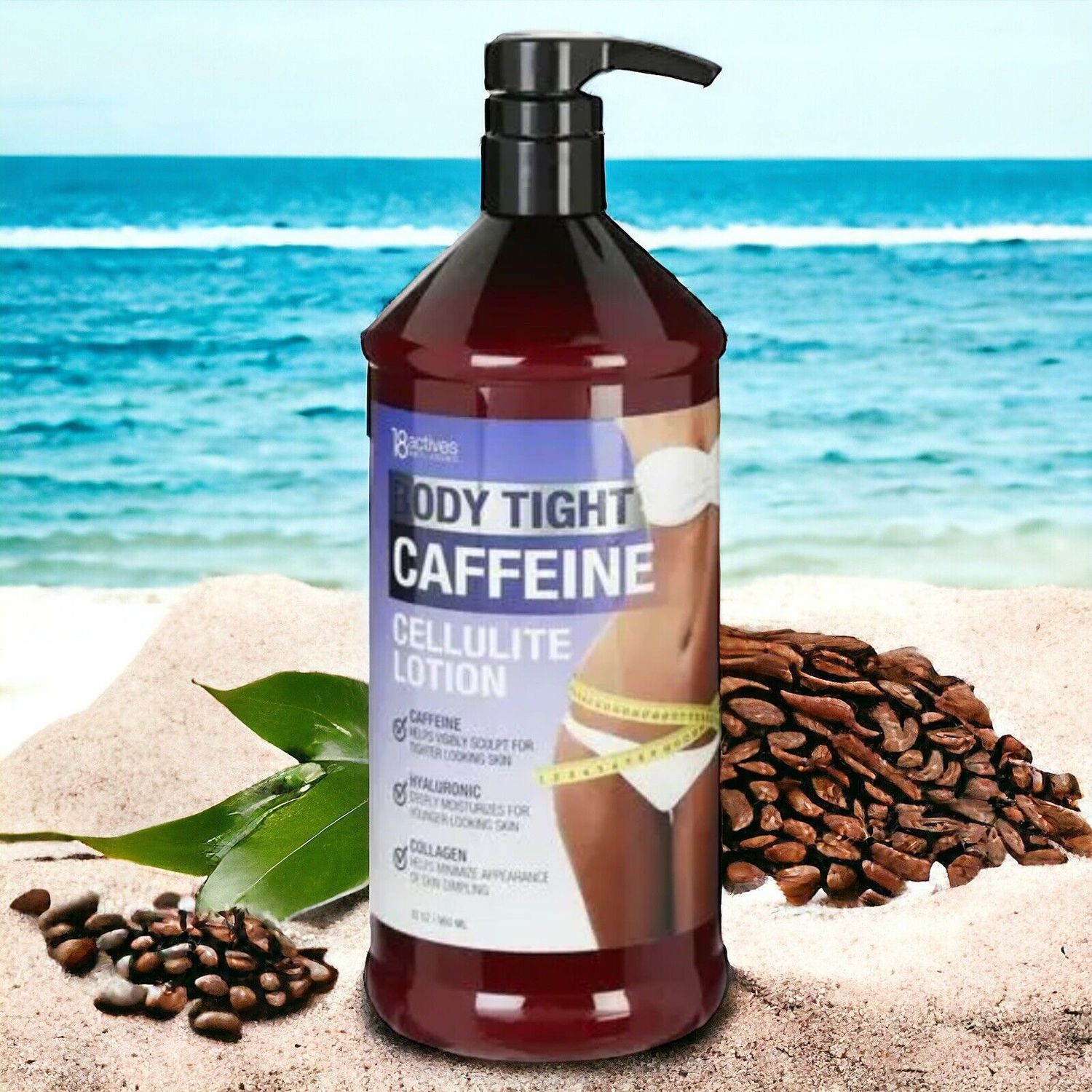 18ACTIVES ANTI-AGING BODY TIGHT CAFFEINE CELLULITE LOTION 32OZ