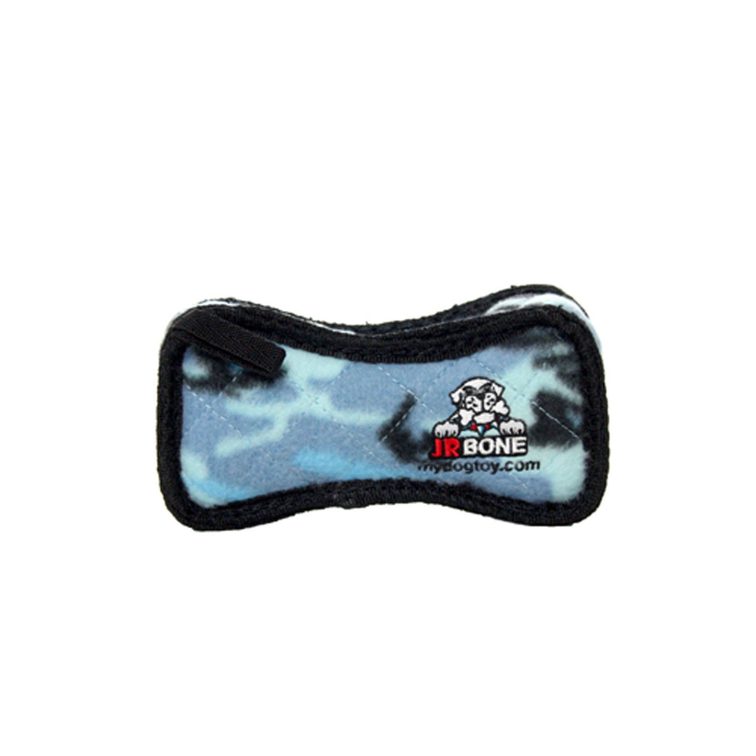 TUFFY Junior Bone, Durable Dog Toy (Camo Blue, Bone2)