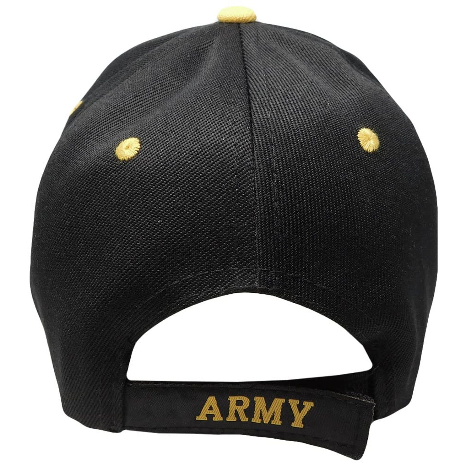 Retired Army Black w/ Seal Embroidered Baseball Cap Hat USA US Military