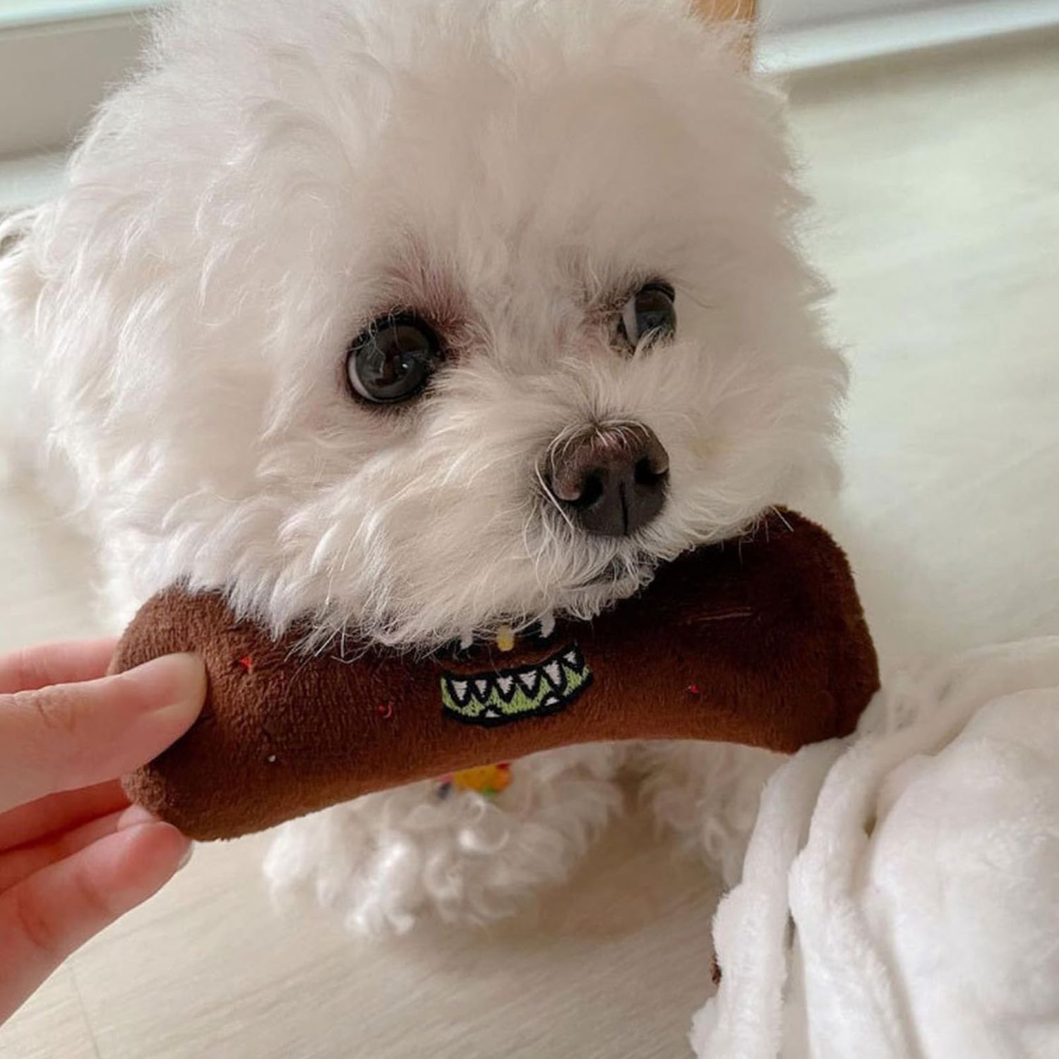 Restokki Dog Snuffle Nosework Toy - Toilet Paper Dog Toy Plushie Interactive Puzzle Toy - Treat Hide and Seek for Fun