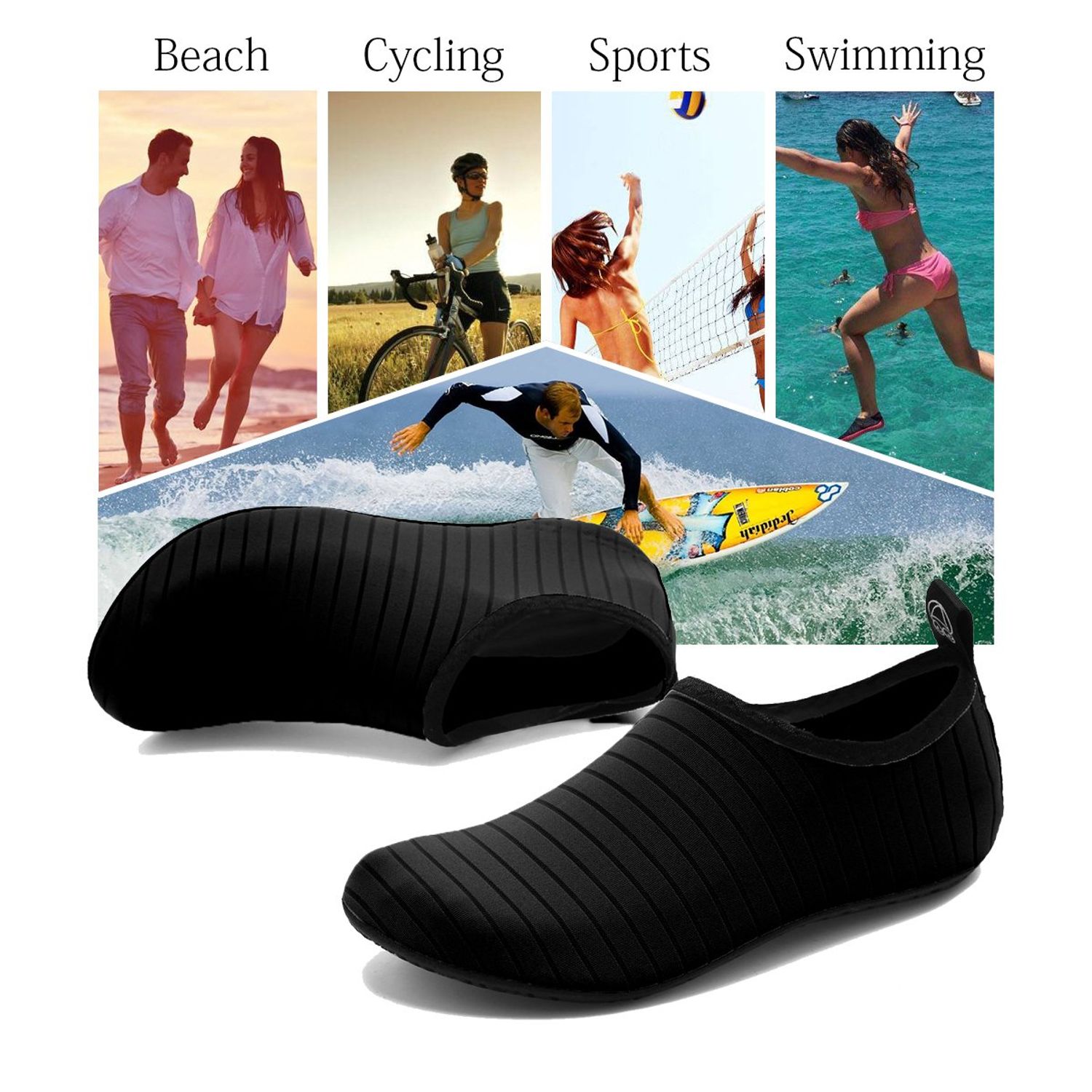 ANLUKE Quick Dry Water Shoes Barefoot Aqua Socks