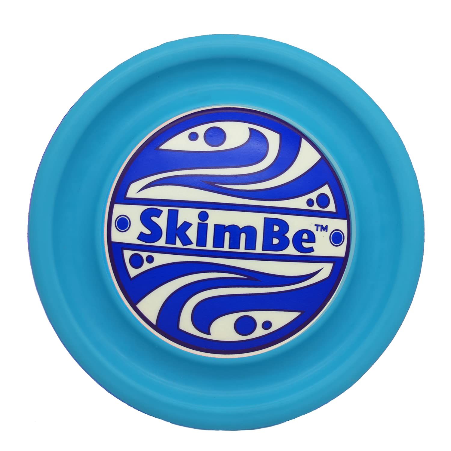 SkimBe Disc Snow and Winter Toy - Skips, Skims, Slides, and Jumps! Ideal for Snow, Gardens, Ice, and Pools - Enjoy Thrilling Moments for Kids, Adults, and Families! (Light Blue)