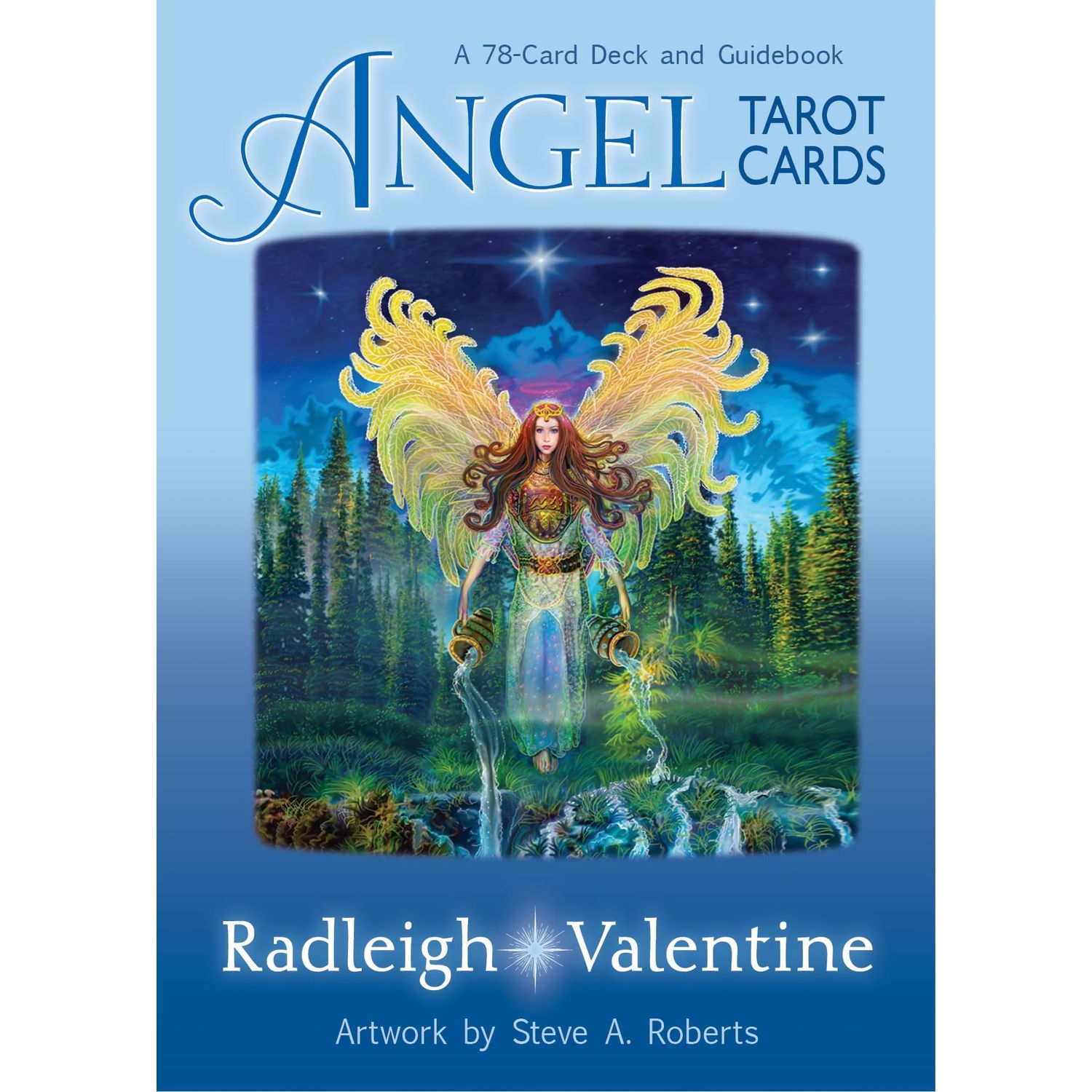 Publisher: Hay House Angel Tarot Cards Deck and Full Size Book by Radleigh Valentine (Author), Steve A. Roberts (Contributor - Same Deck and Book That Featured Doreen Virtue
