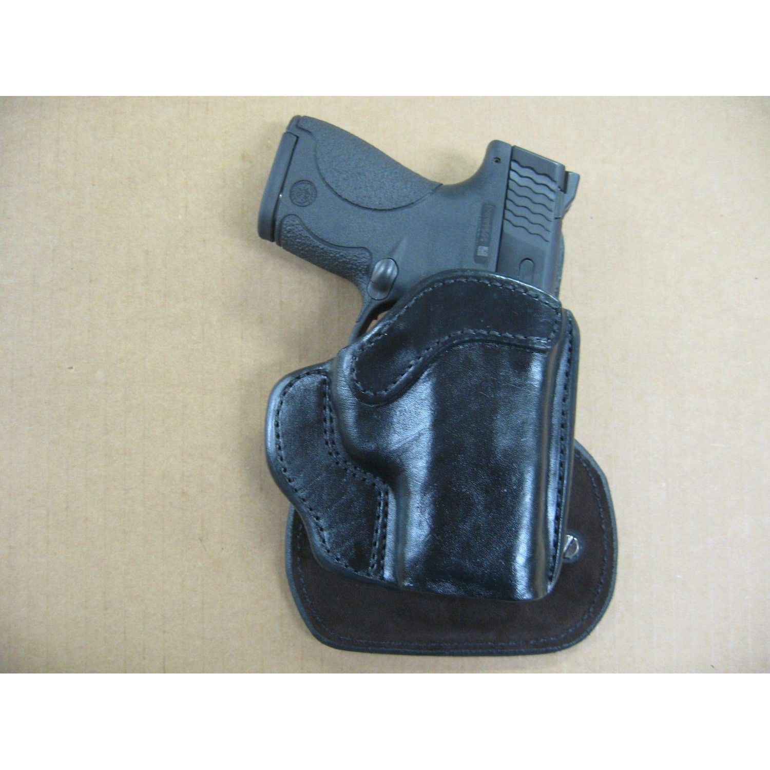 Azula All Leather Molded Paddle Holster CCW OWB for Springfield XDS 3.3" Barrel Pistol Black RH