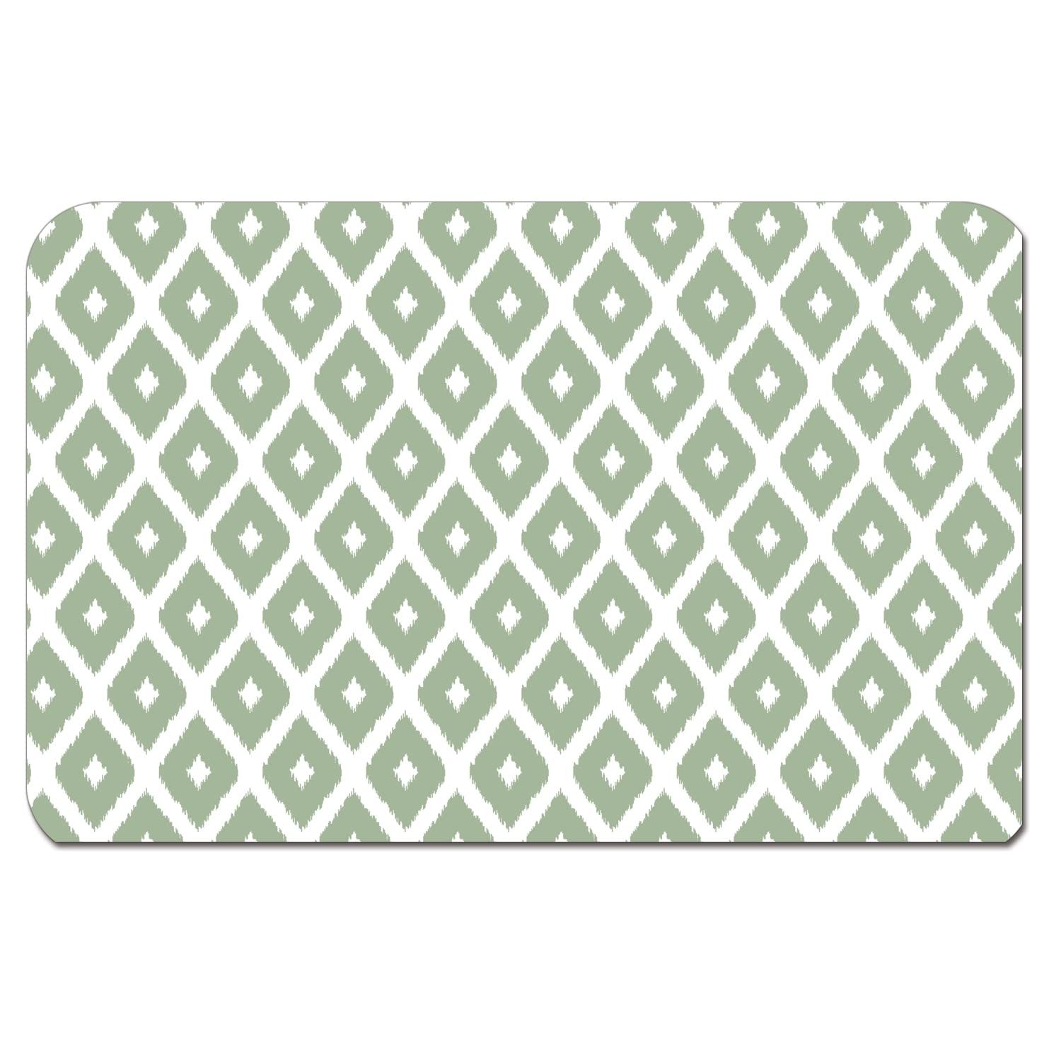CounterArt Ogee Easy Care Waterproof Pet Placemat 17.13” x 11.25” Made in The USA of BPA Free Plastic, Safe for Pets, Protects Floors from Cat & Dog Bowls