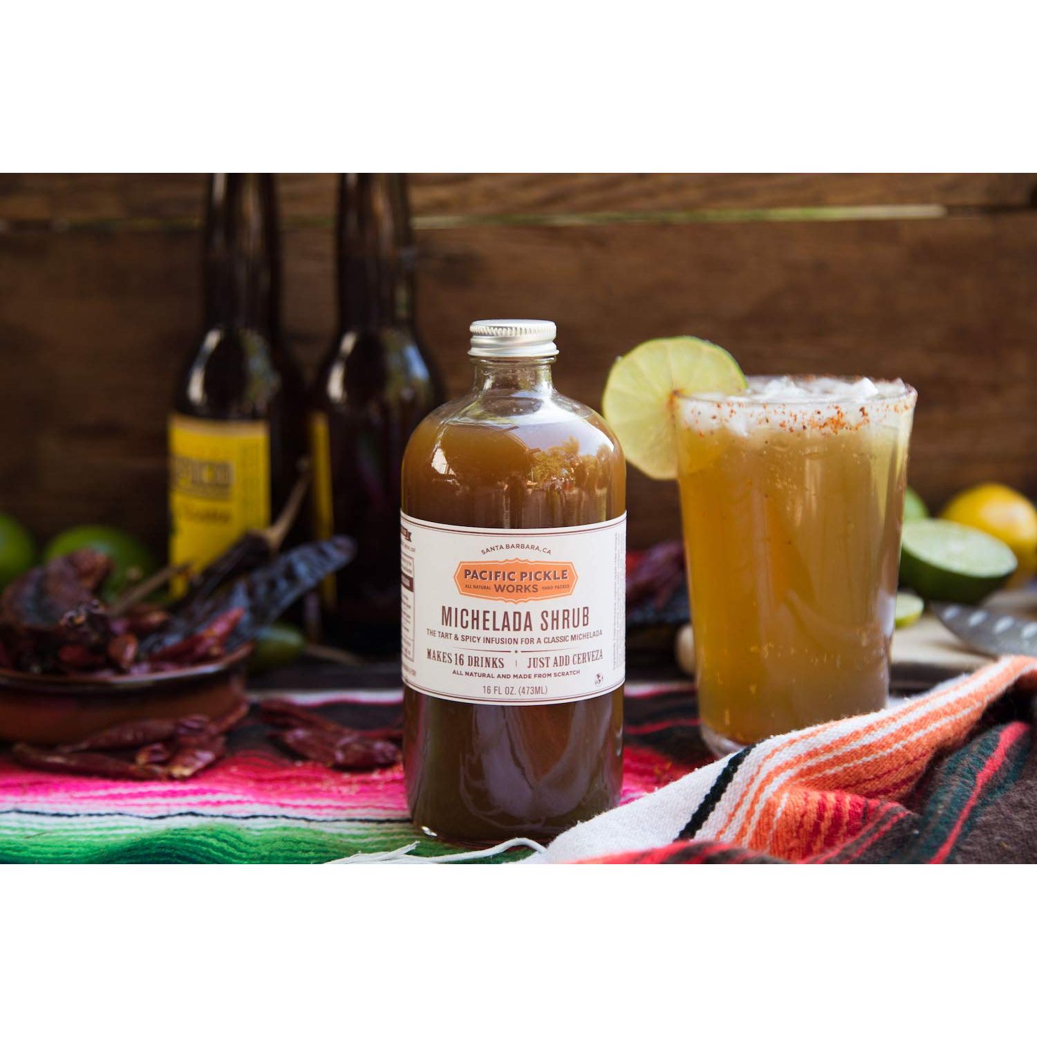 Michelada Shrub (12-pack) - Tart & spicy beer mixer 8oz