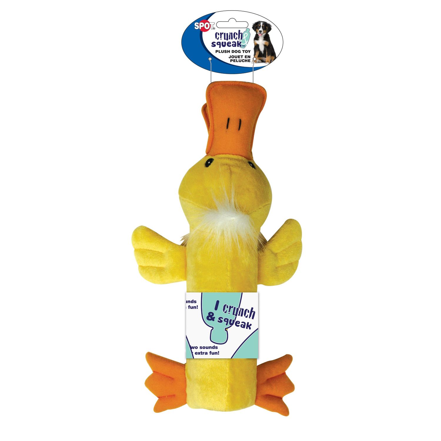 Ethical Pets Crunch and Squeak Plush Bottle Dog Toy