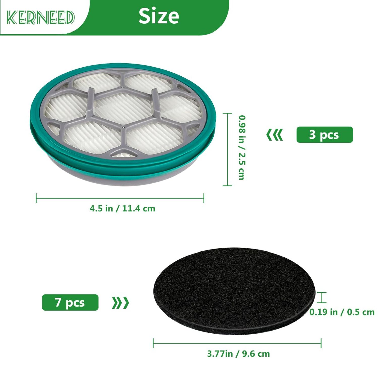 Hepa Filter Sponge Replacement Accessories for Neakasa/Neabot P1 Pro Pet Grooming Kit & Vacuum(3 Hepa Filters+7 Sponges)