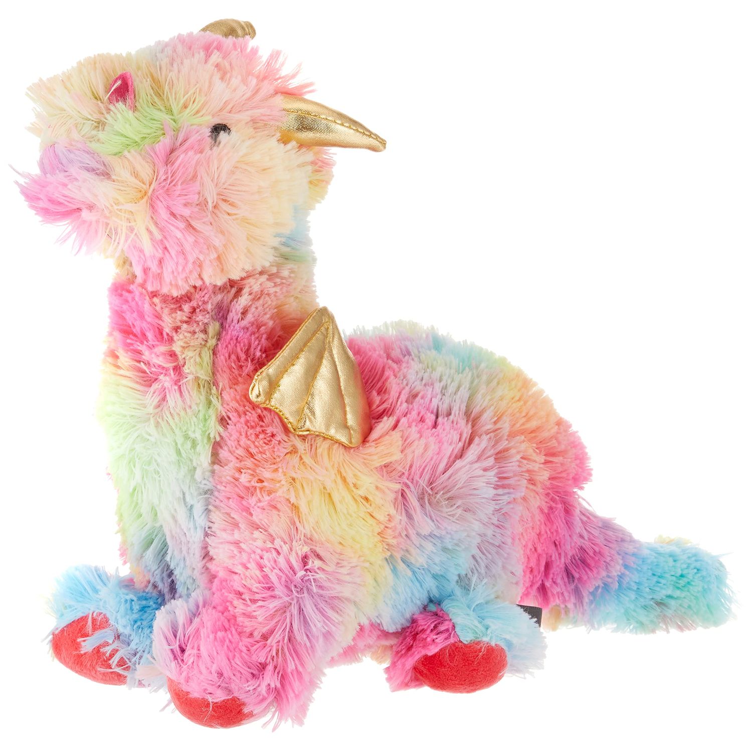 FRINGE STUDIO Dog Toy, Rainbow Dragon-Plush Pet Toy (289365)