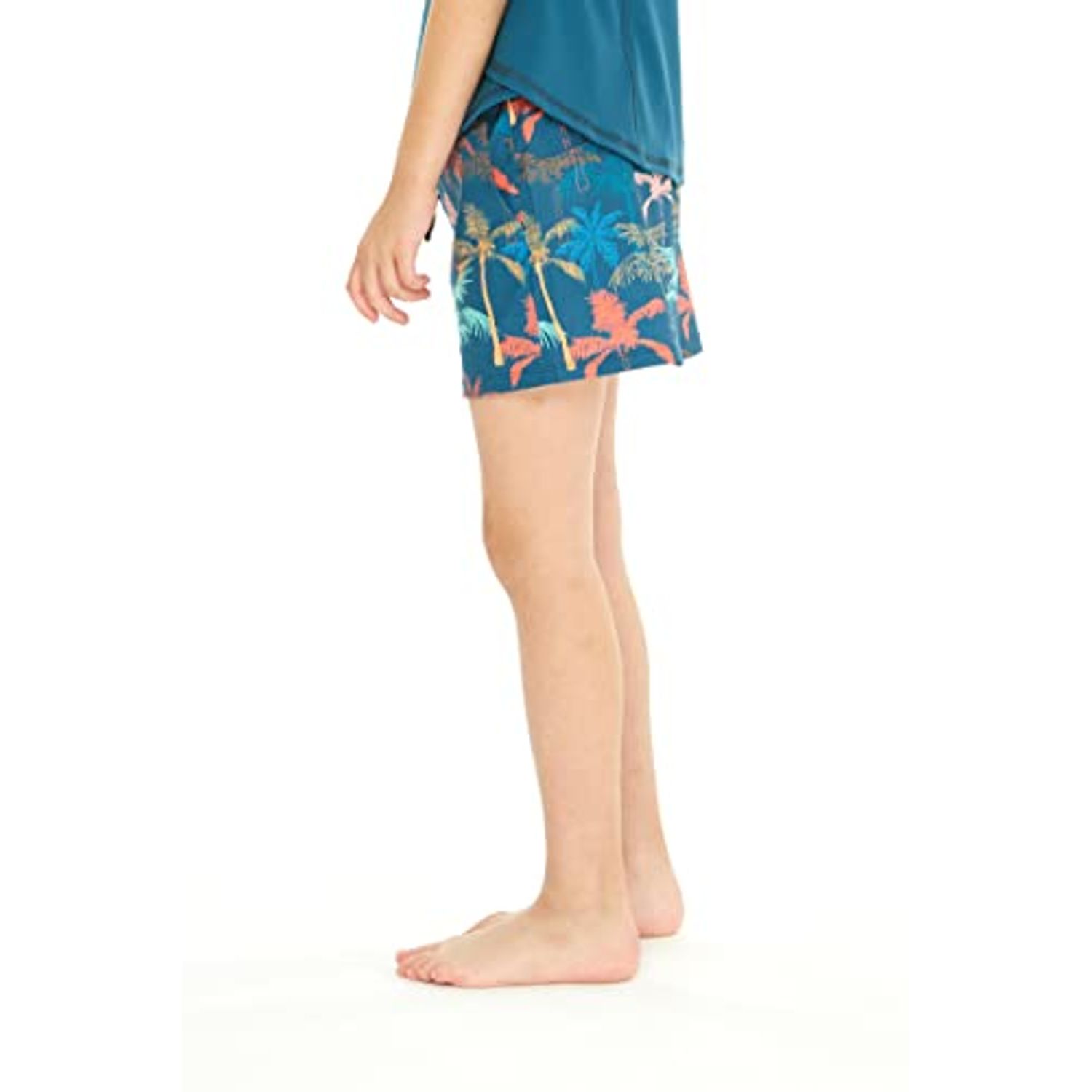 Matchable Mother or Daughter Hawaiian Activewear Set, Girl, Skorts, Crayon Palms Green, M