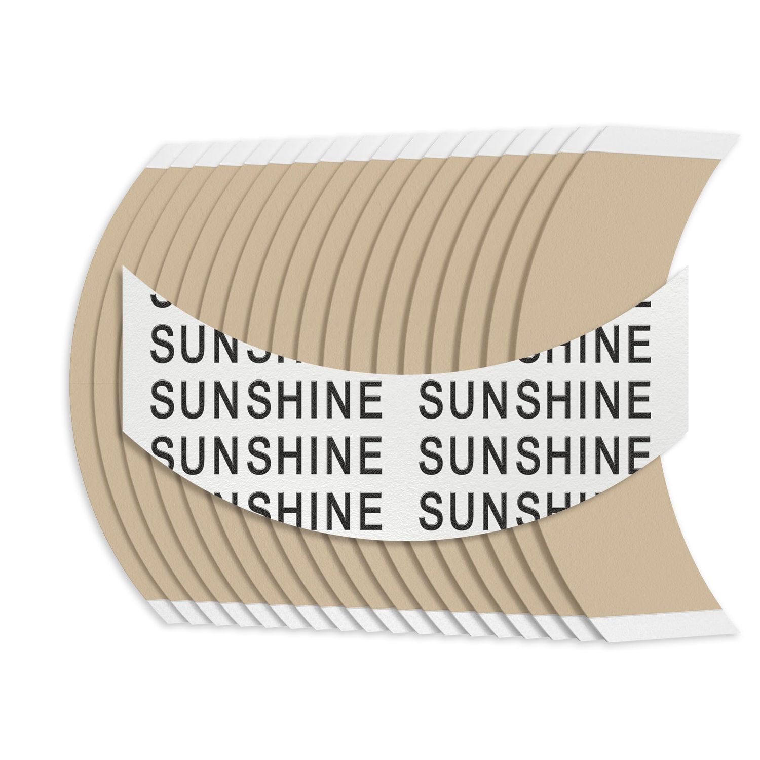 Sunshine Tape Sunshine Hairpiece Wig Tape (72 Pieces) - CC Curve - Double Sided Adhesive Tape for Toupee Lace Front Wig Strong Hold Waterproof Strips