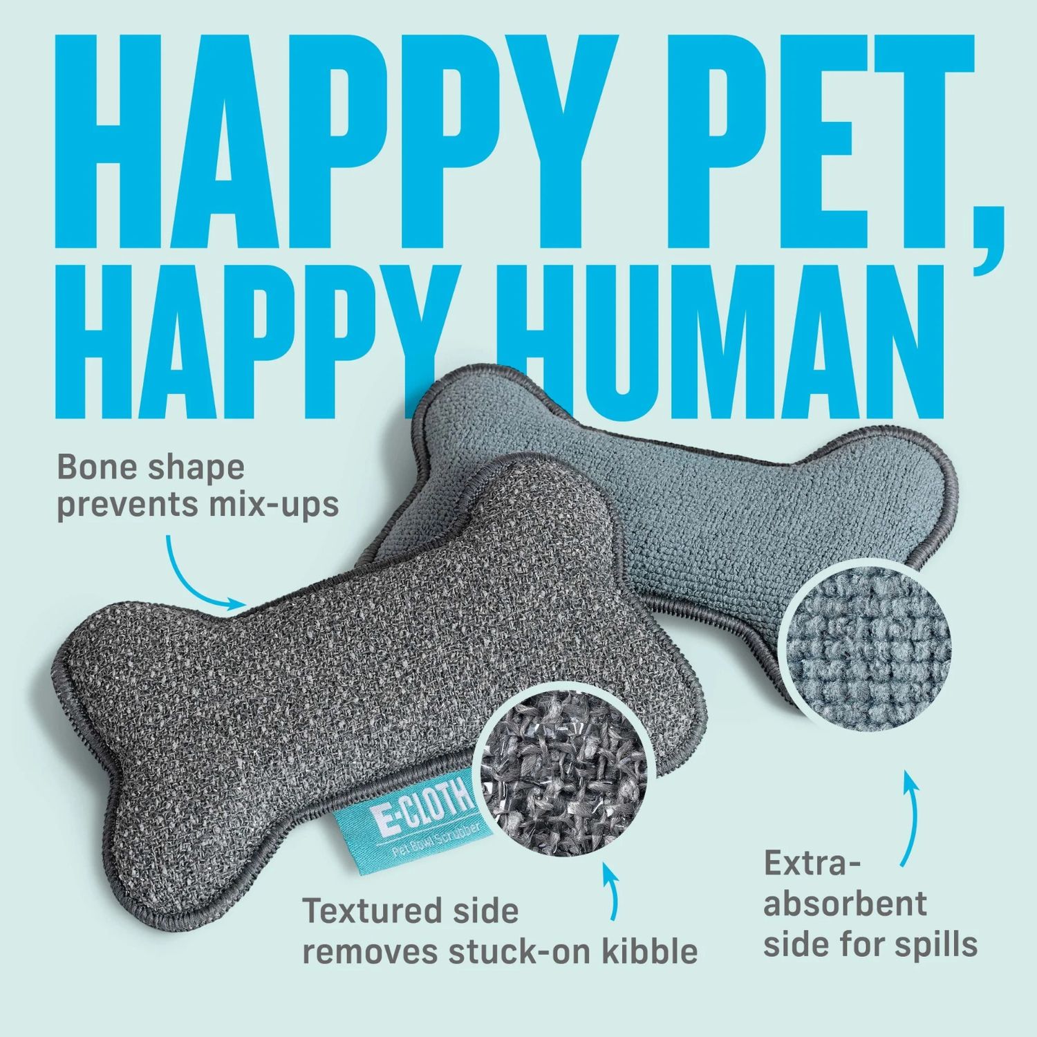 E-CLOTH Pet Bowl Scrubber