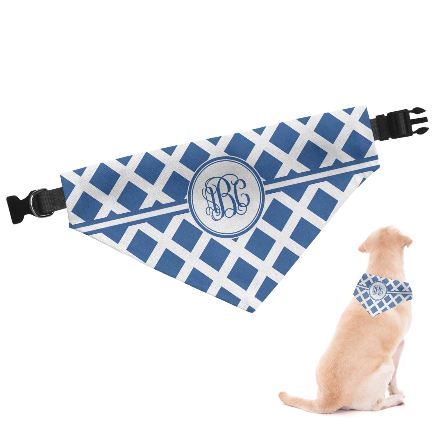 Personalized Diamond Dog Bandana - Small