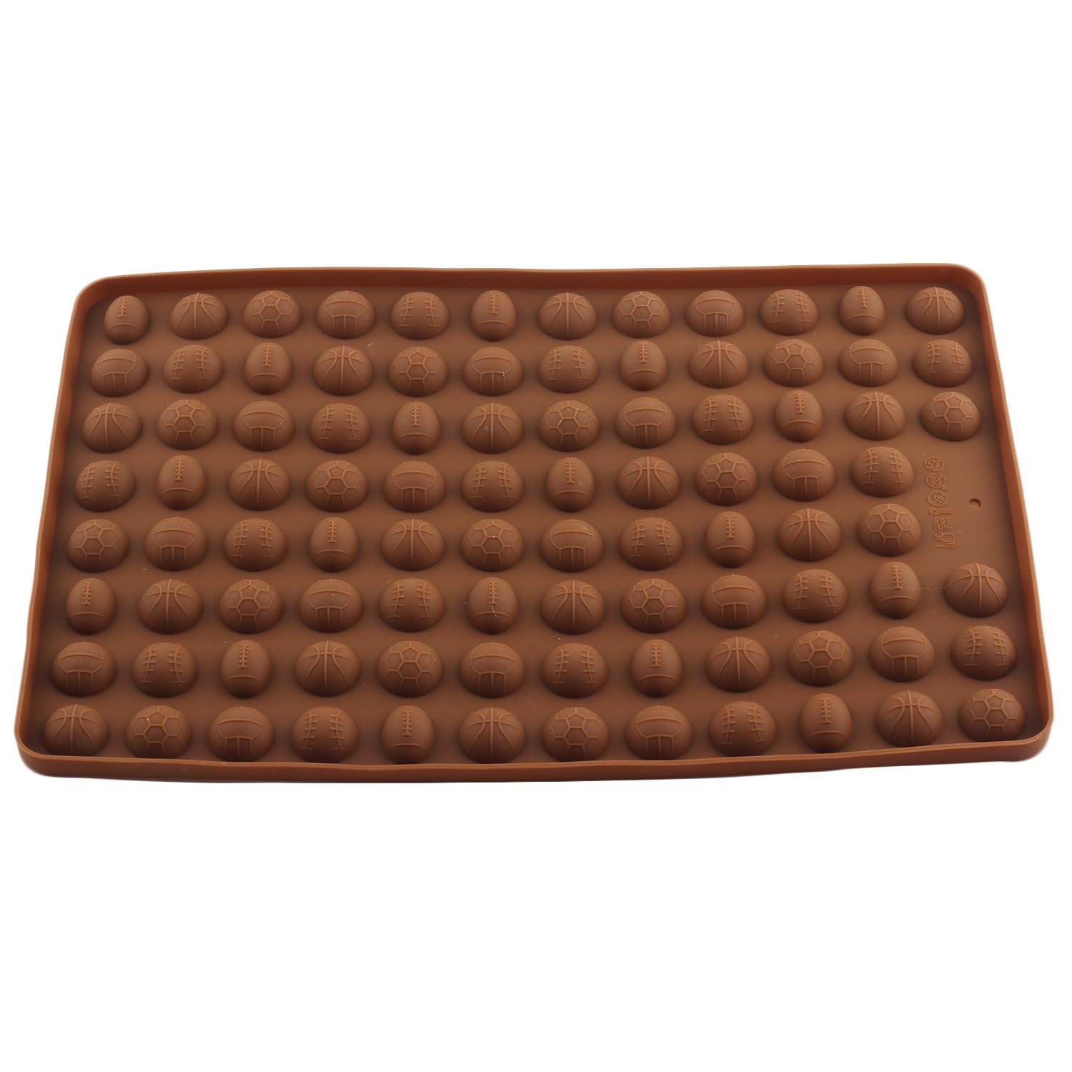YIMINGMOLD Mini Sport Balls Silicone Candy Molds Gummy Balls Mold Soccer Basketball Rugby Silicone Molds For Dog Treat