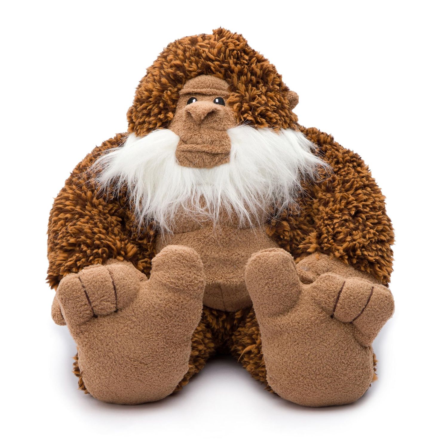 fabdog Fluffies Dog Toys - Squeaky Plush Dog Toy for All Breeds - Cute Animal-Themed Puppy Toys Make for Ideal Gift - Fun Nylon Dog Toys with Squeak | Small Bigfoot