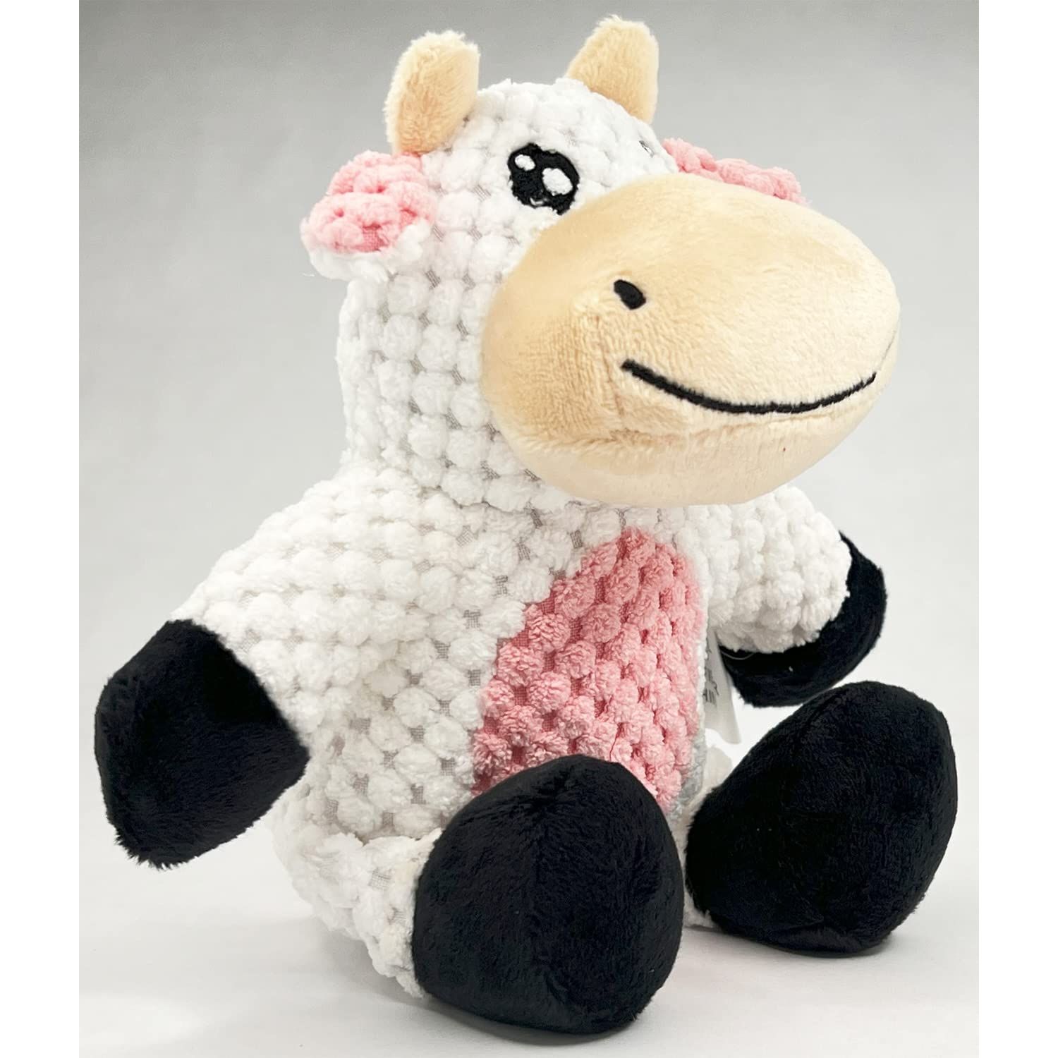 Glory To Dog Barnyard Cow Plush and Squeaker Small Dog Toy