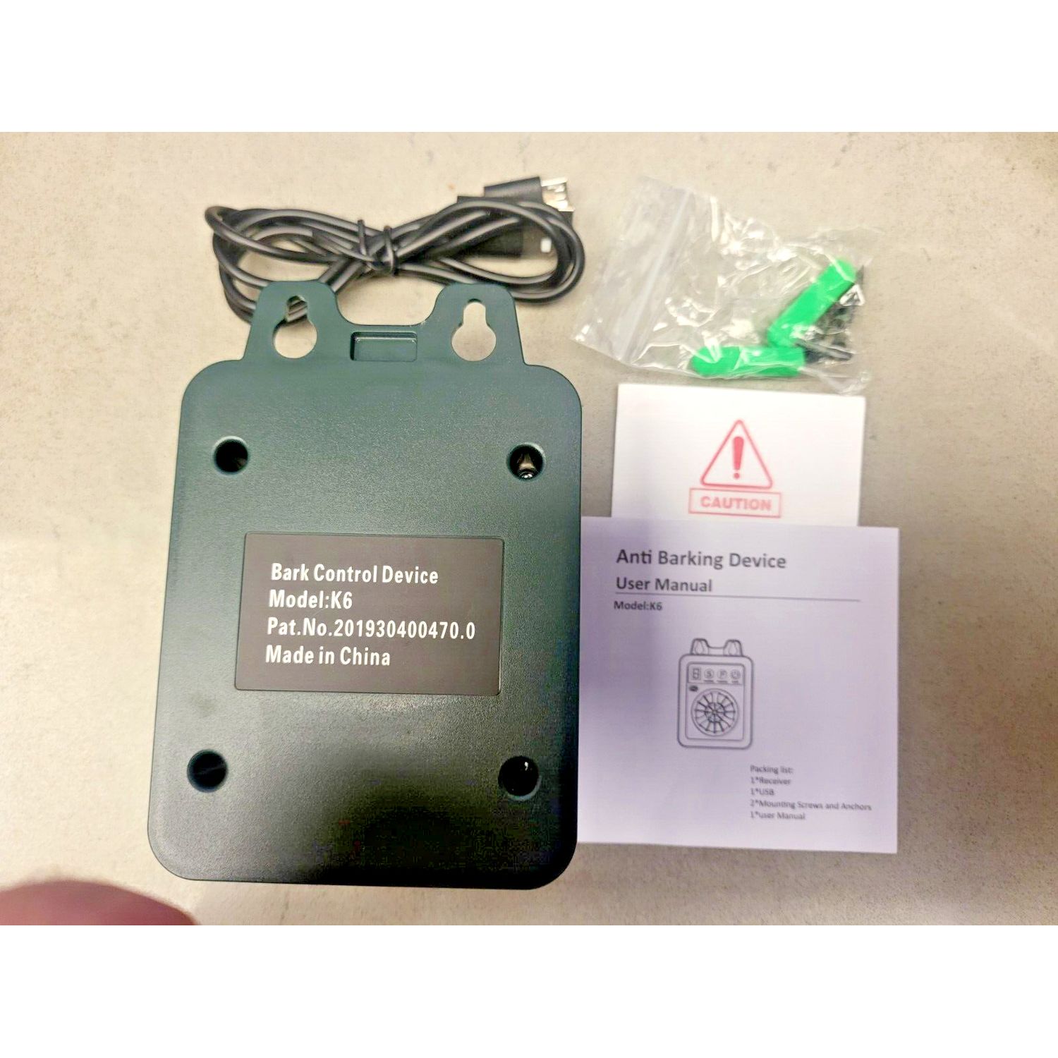 Ultrasonic Dog Anti-Barking Device, Dog Bark Control Training Tool, Silencer