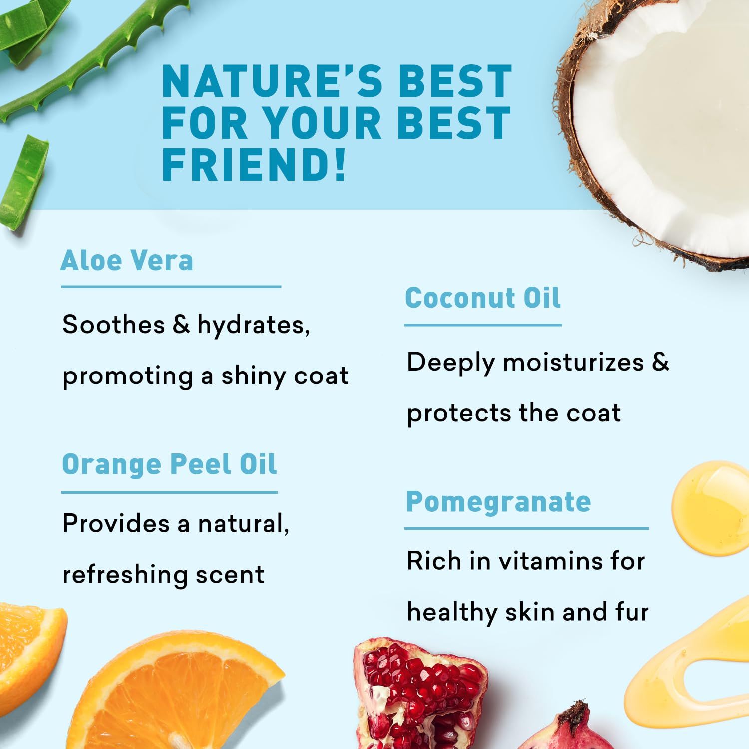 Dog Shampoo 2-in-1 | All Natural Dog Shampoo and Conditioner | for All Fur & Skin Types | Cleans, Conditions, & Detangles for The Healthy Fur | Just Nutritive | 16 Fl Oz