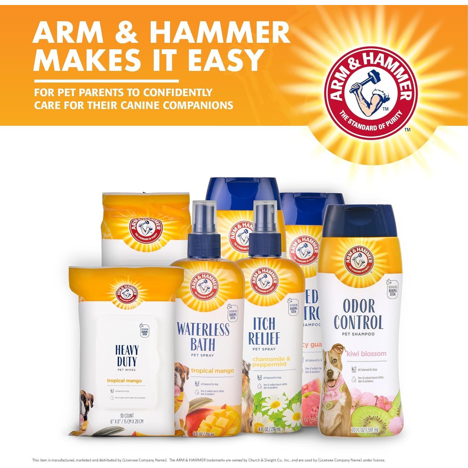 Arm & Hammer Dog Deodorizing Spray - Odor Eliminator, Kiwi Blossom Scent, 8oz