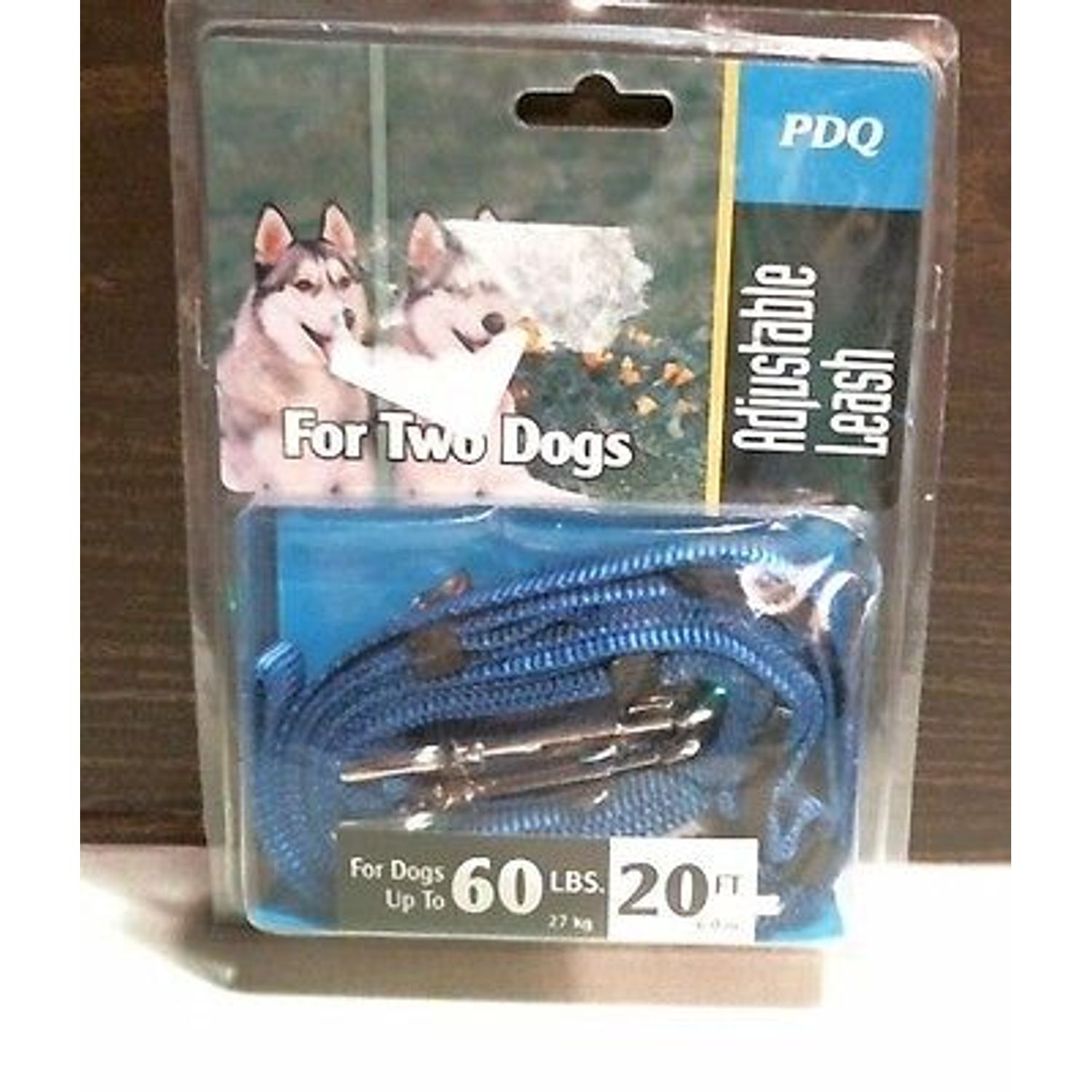 Boss Pet PDQ 00665 Adjustable Dog Leash For 2 Dogs Up to 60 Lbs. 20 Ft FREE SHIP