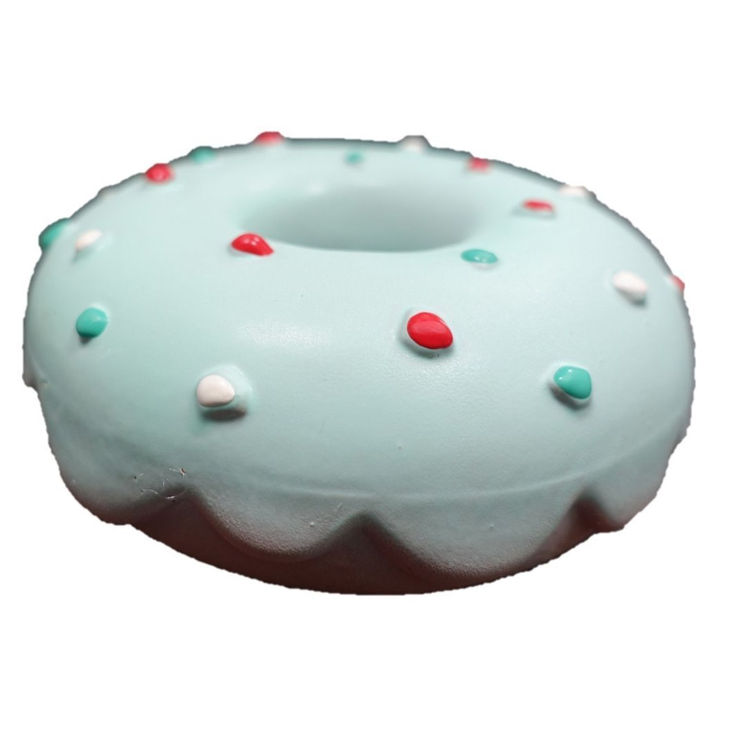 Latex Donut Dog Toy (Blue)