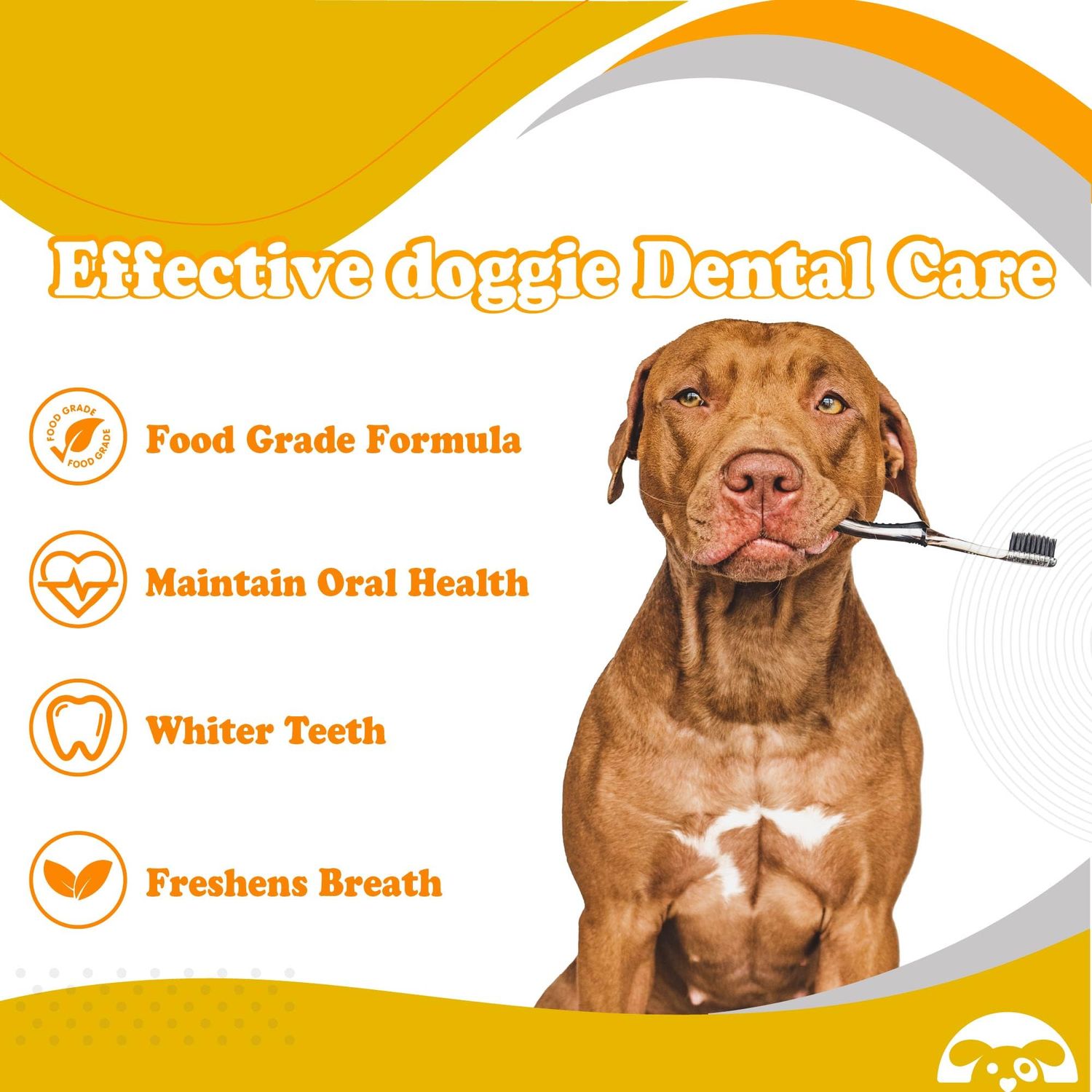 PetnBeyond Dog Toothpaste - Poultry Flavor Teeth Brushing Cleaner, Pet Breath Freshener, Oral Care, Professional Pet Toothpaste for Dogs and Cats. Controls Plaque, Tartar, Bad Breath, Reduces Plaque