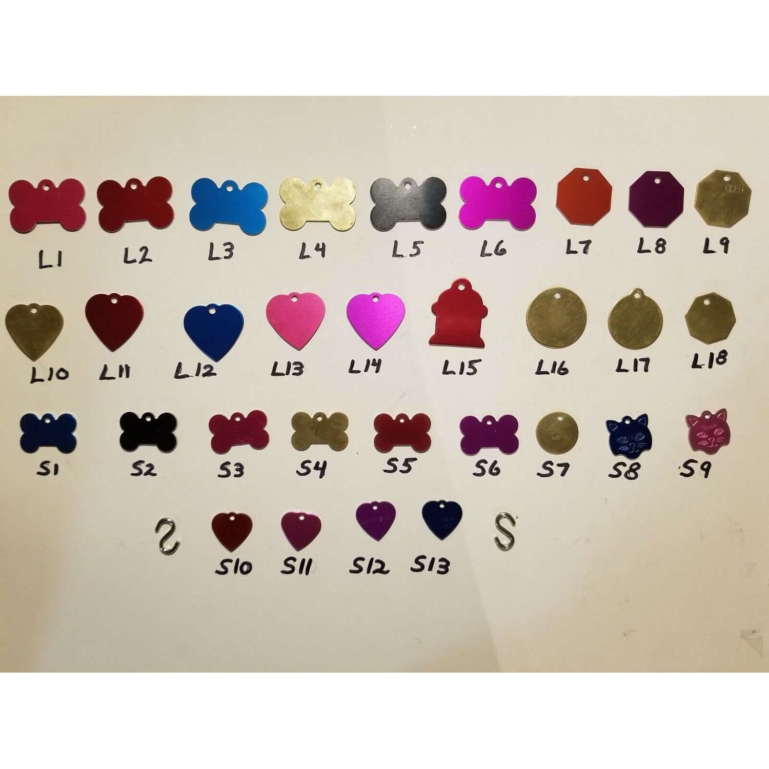 Pet id Tags custom engraved long Lasting, Hand Stamped, Free shipping in the U.S