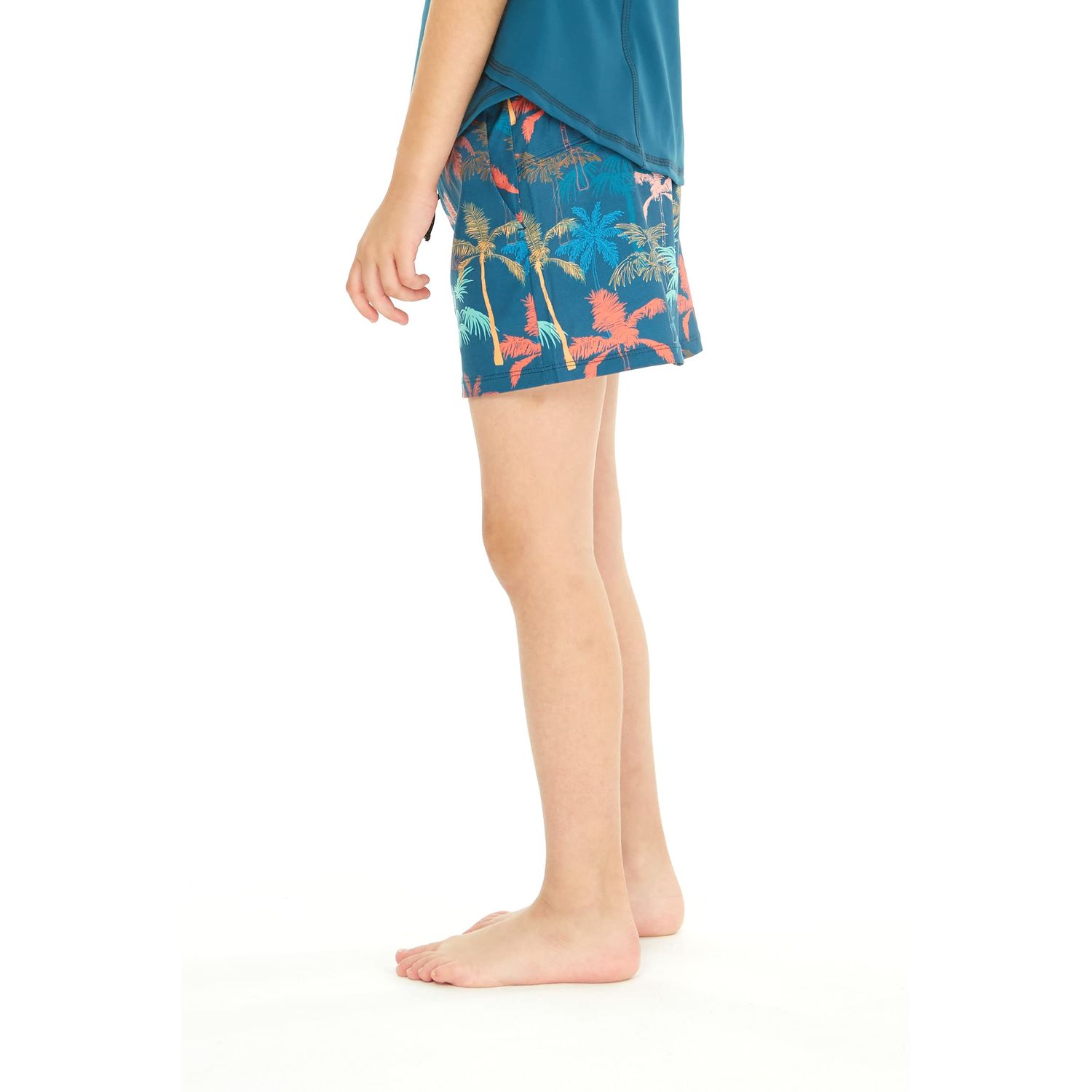 Matchable Mother or Daughter Hawaiian Activewear Set, Girl, Skorts, Crayon Palms Green, M