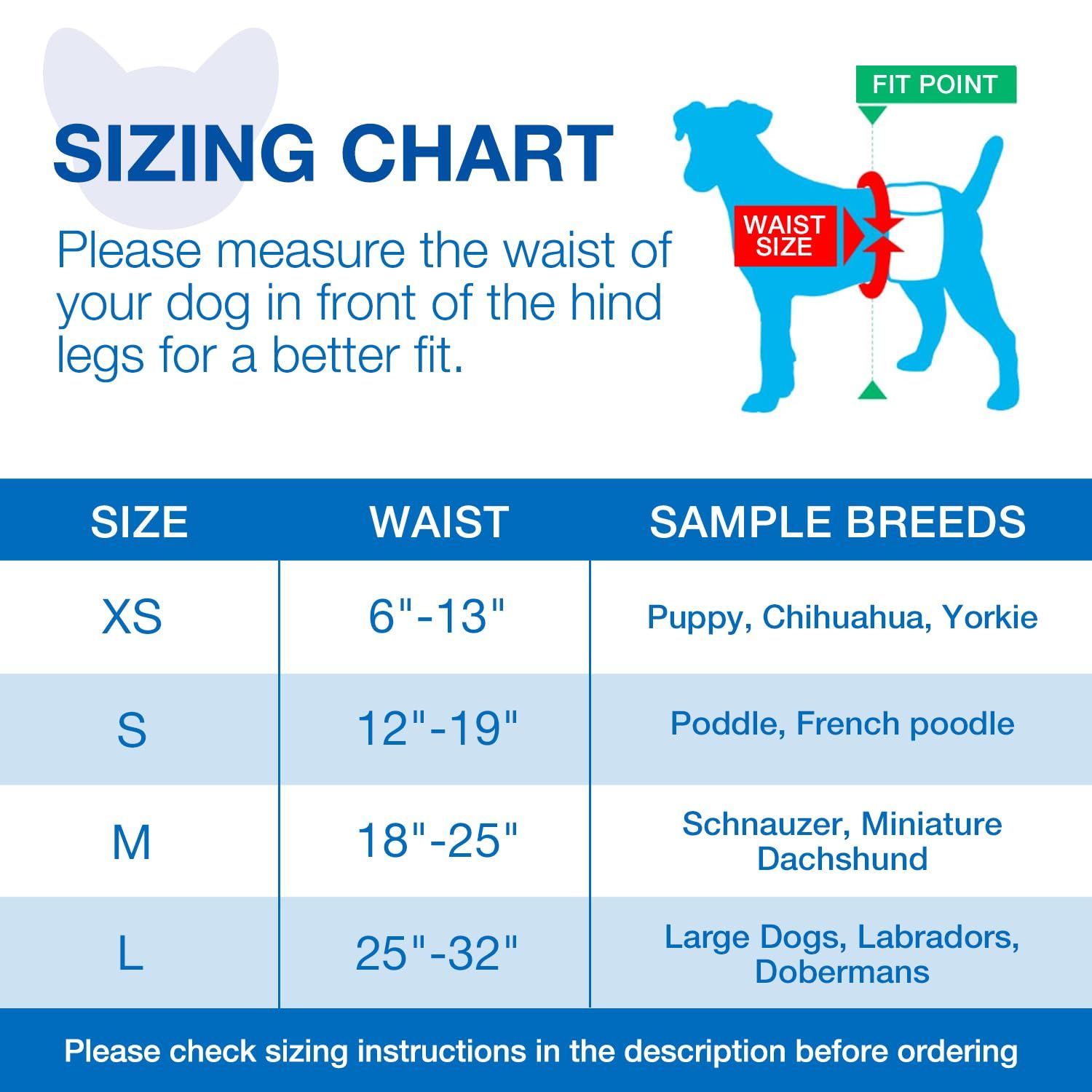 Dono Dog Diapers Male Disposable Male Dog Wraps 20ct Doggie Diapers Wetness Indicator Leak-Proof Dog Belly Wraps, Rapid-Dry Gel Technology Puppy Diapers for Excitable Urination Incontinence, Medium