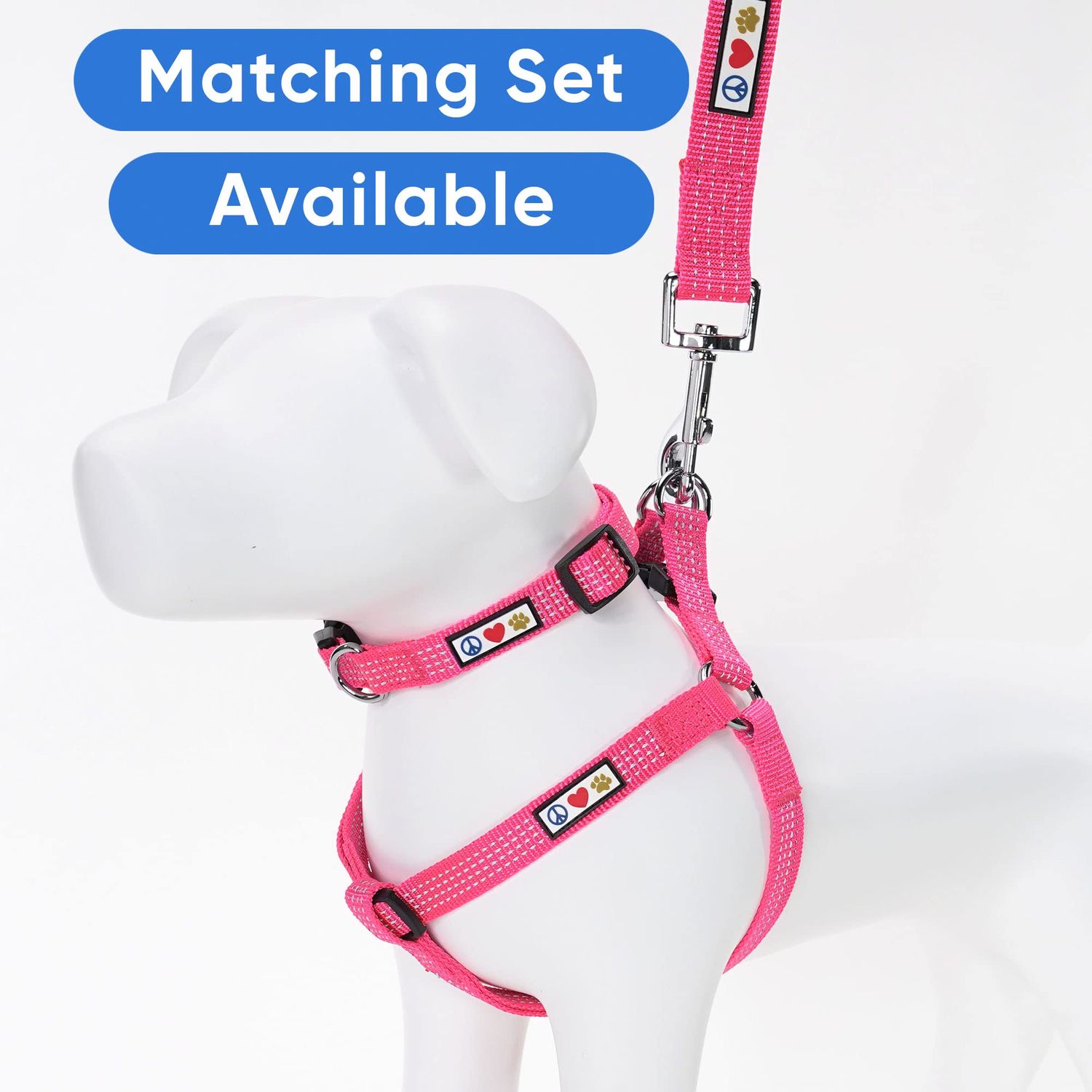Pawtitas 6 FT Pet Puppy Leash Reflective Dog Leash Comfortable Handle Highly Reflective Threads Heavy Duty Dog Training Leash Available as a 6 ft Small Dog Pink Leash