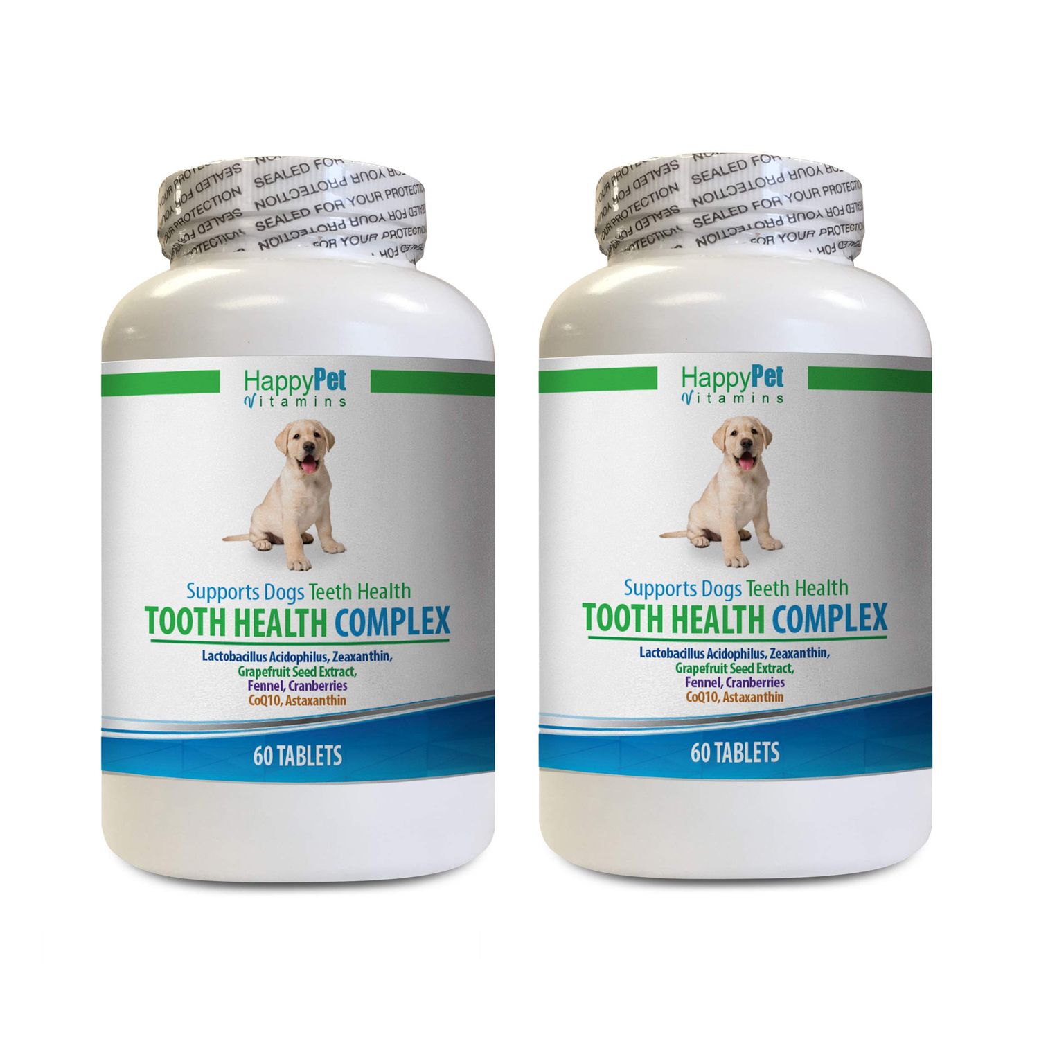 dog teeth and breath cleaner - DOG TEETH HEALTH COMPLEX - BAD BREATH AND RED GUMS SOLUTION - IMMUNE SUPPORT - ORAL HYGIENE BOOST - dog vitamin b supplement - 2 Bottles (120 Treats)