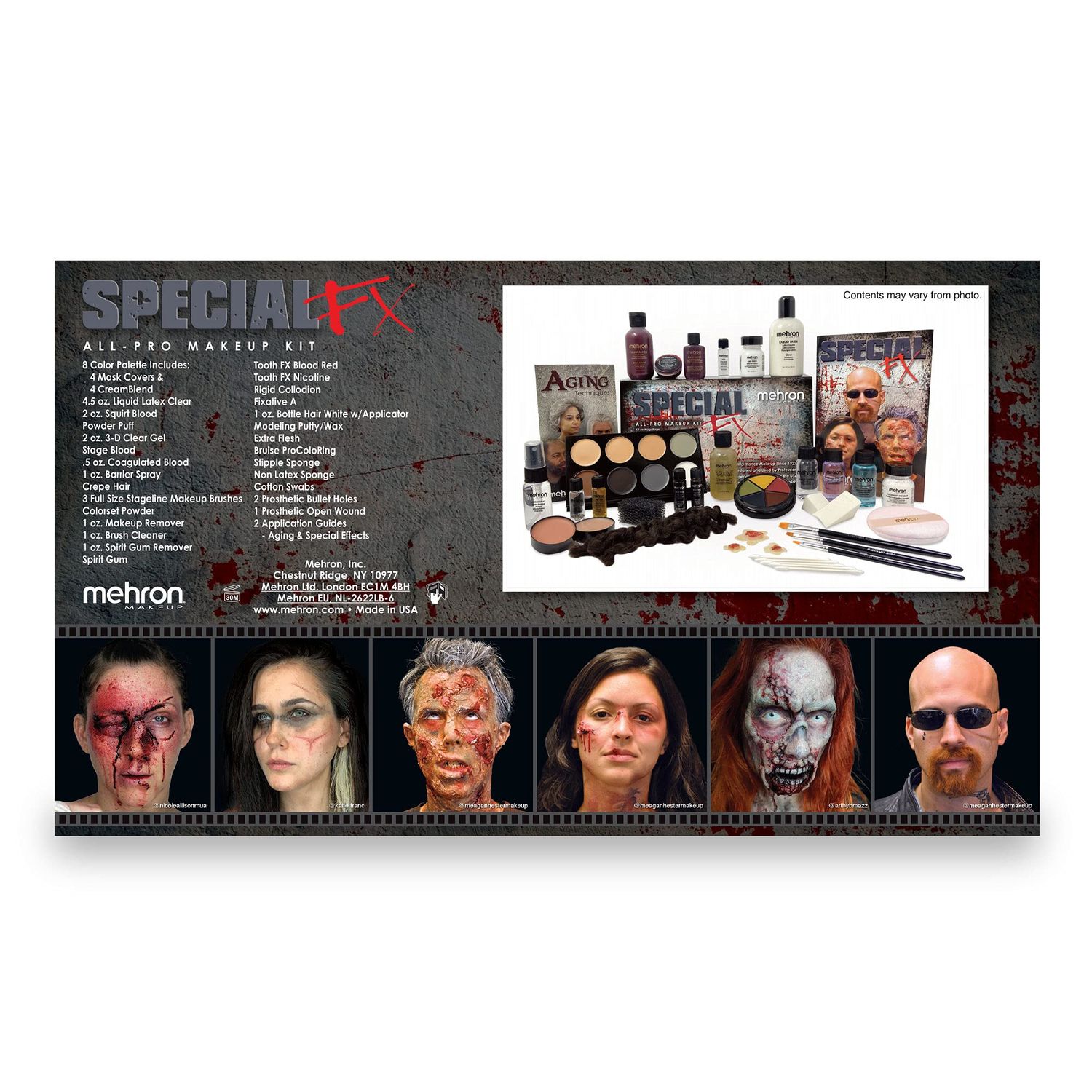 Mehron Makeup Special FX All-Pro Makeup Kit | Complete Professional Stage Makeup Kit | Special Effects Makeup Kit for Theatre, Halloween, & Cosplay