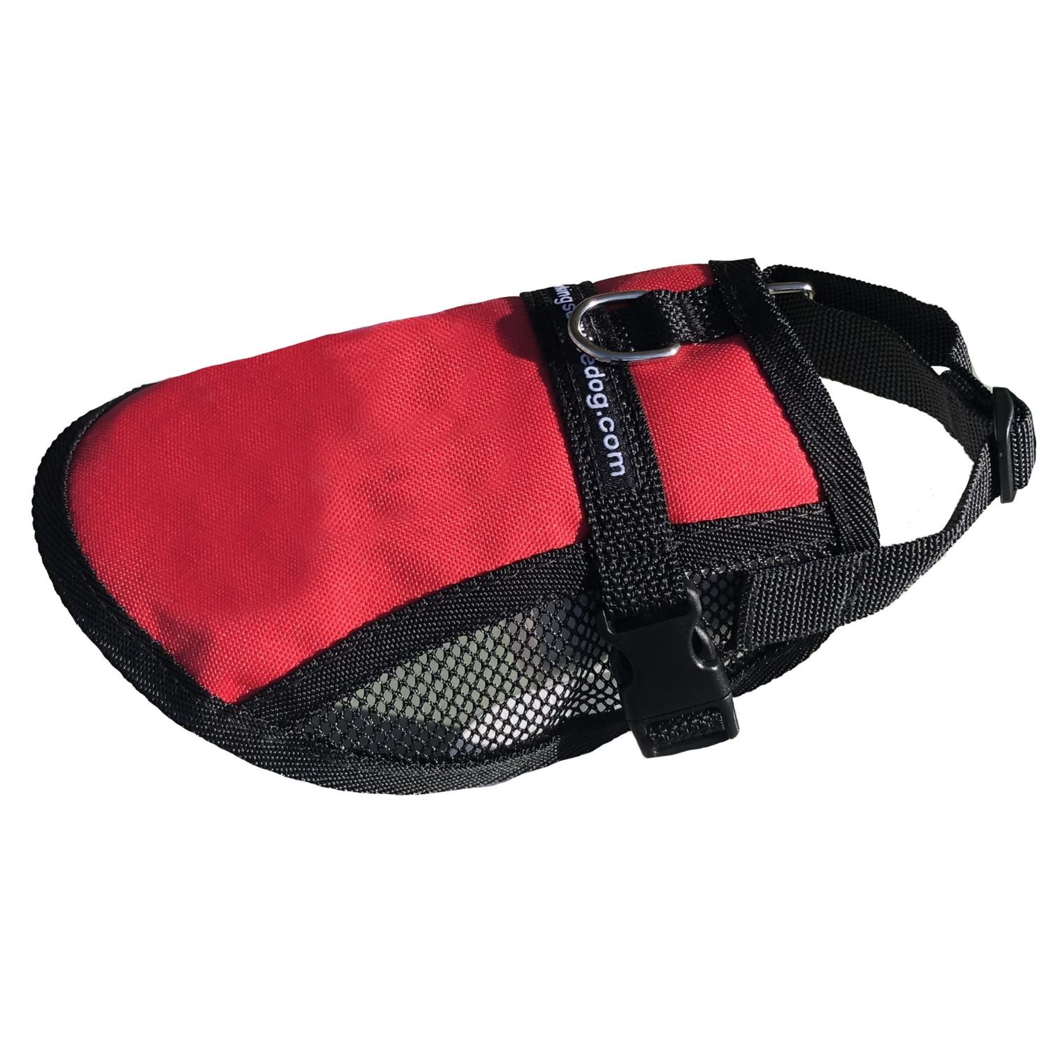 Mesh Dog Vest | Lightweight Cooling Dog Harness | No Pull Dog Harness | Includes Two Pet Emergency Care Cards (Red, 32" - 36" Girth)